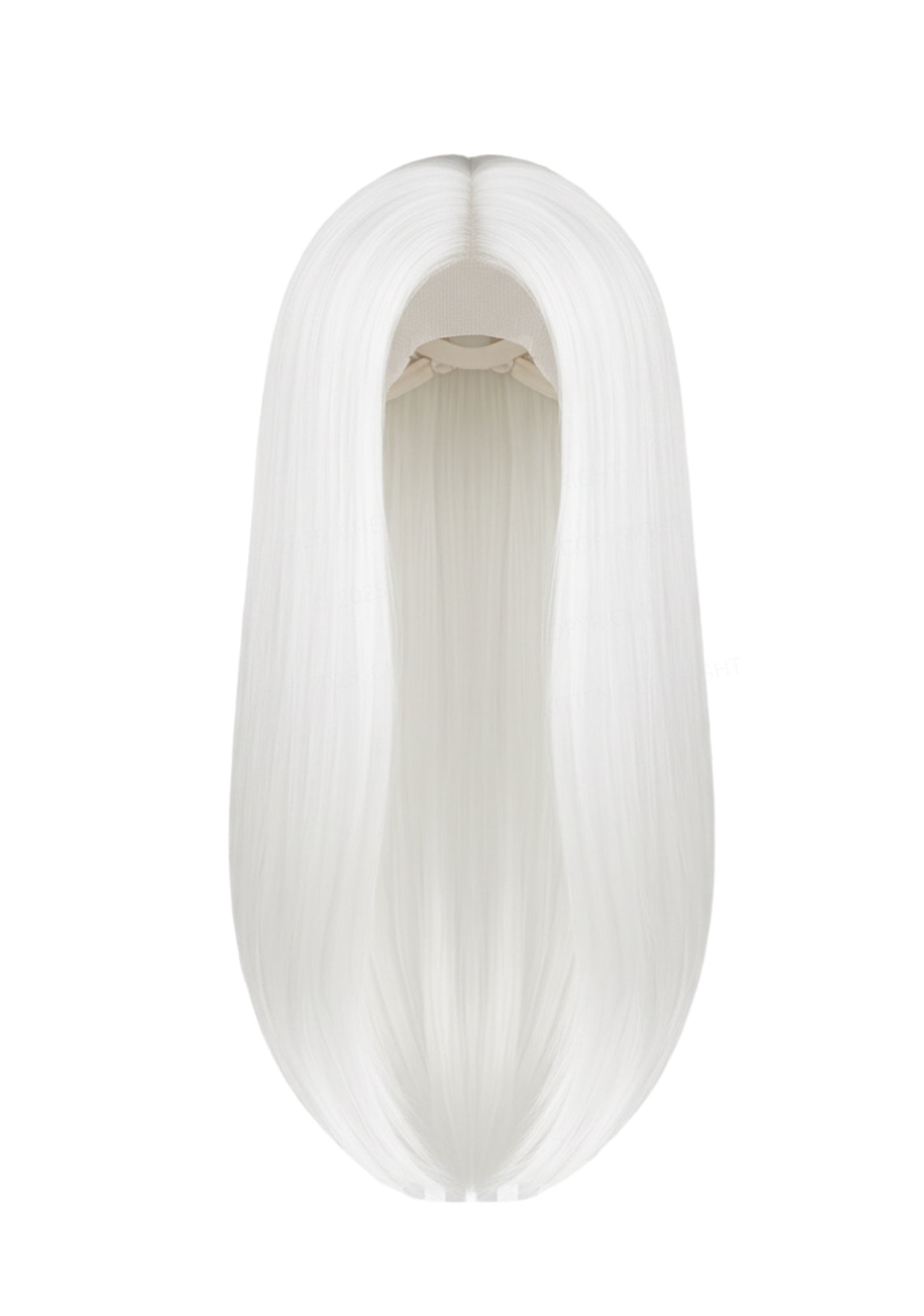 Long Straight Hair Y2K White Wigs Cherrykitten