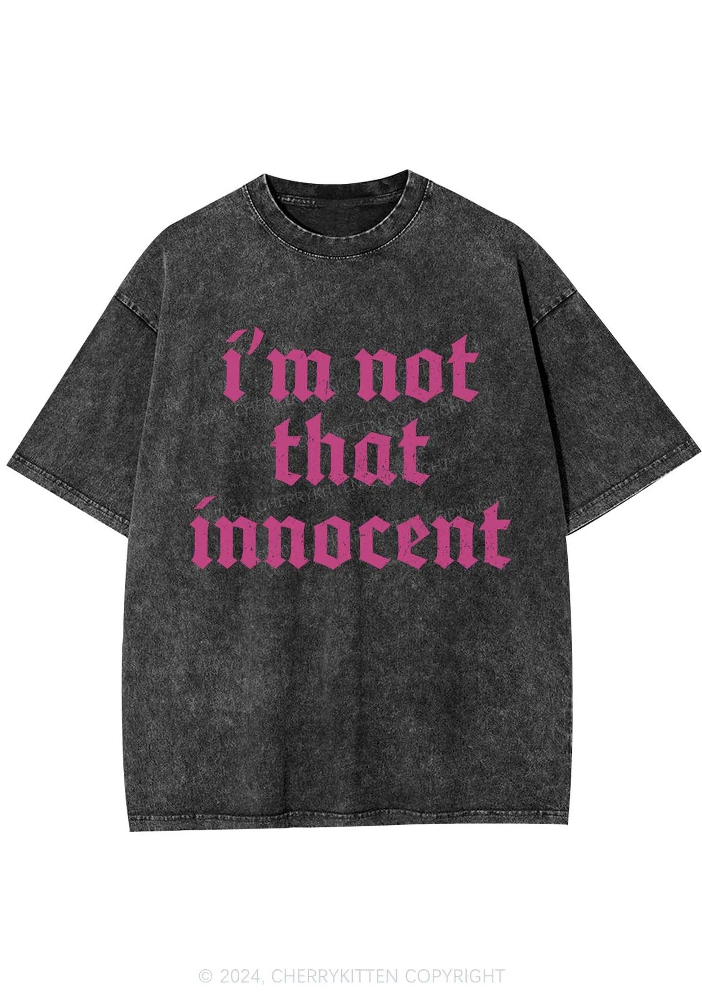 I'm Not That Innocent Y2K Washed Tee Cherrykitten