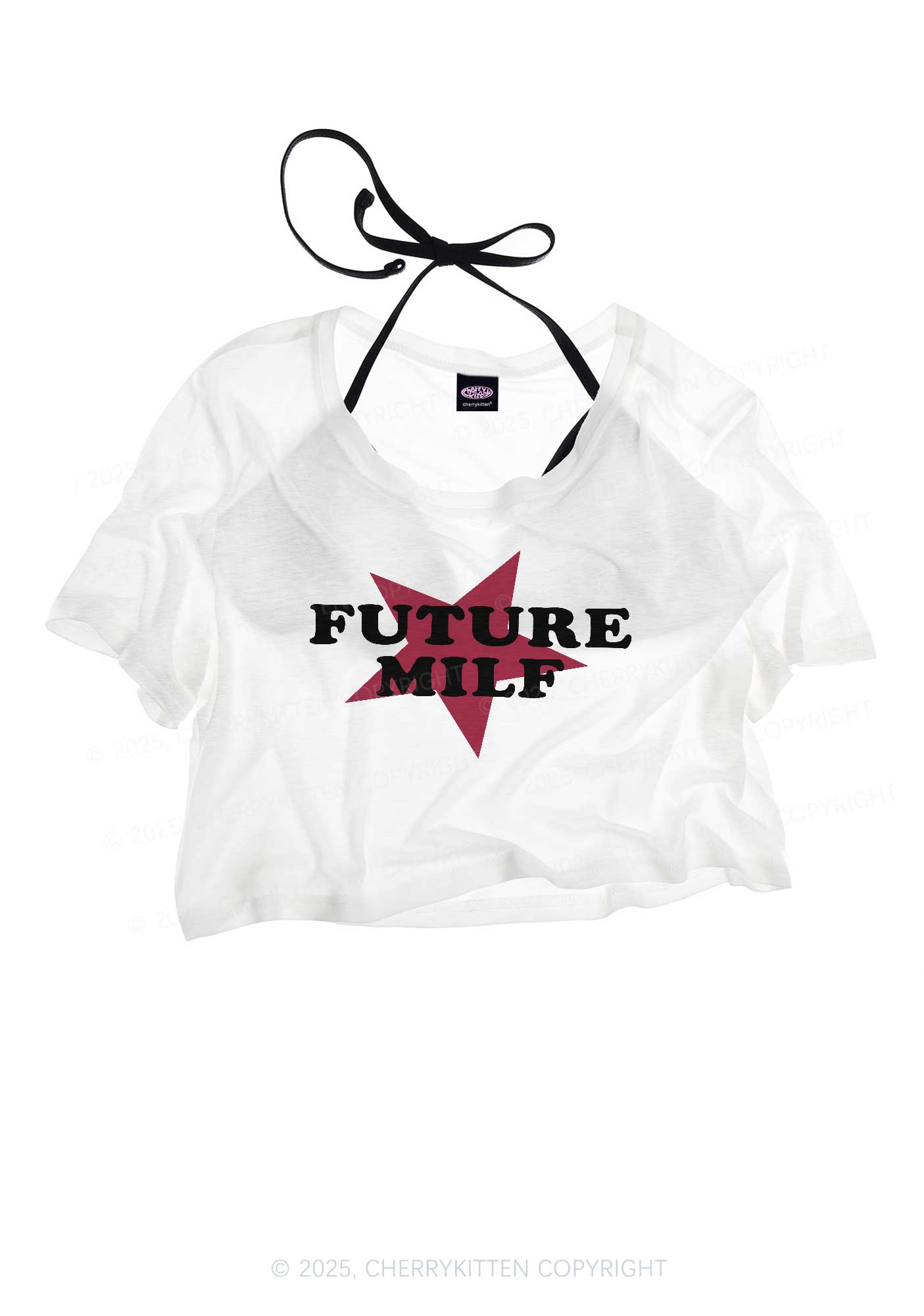 Future Mxxf Y2K Sheer Crop Tee Cherrykitten