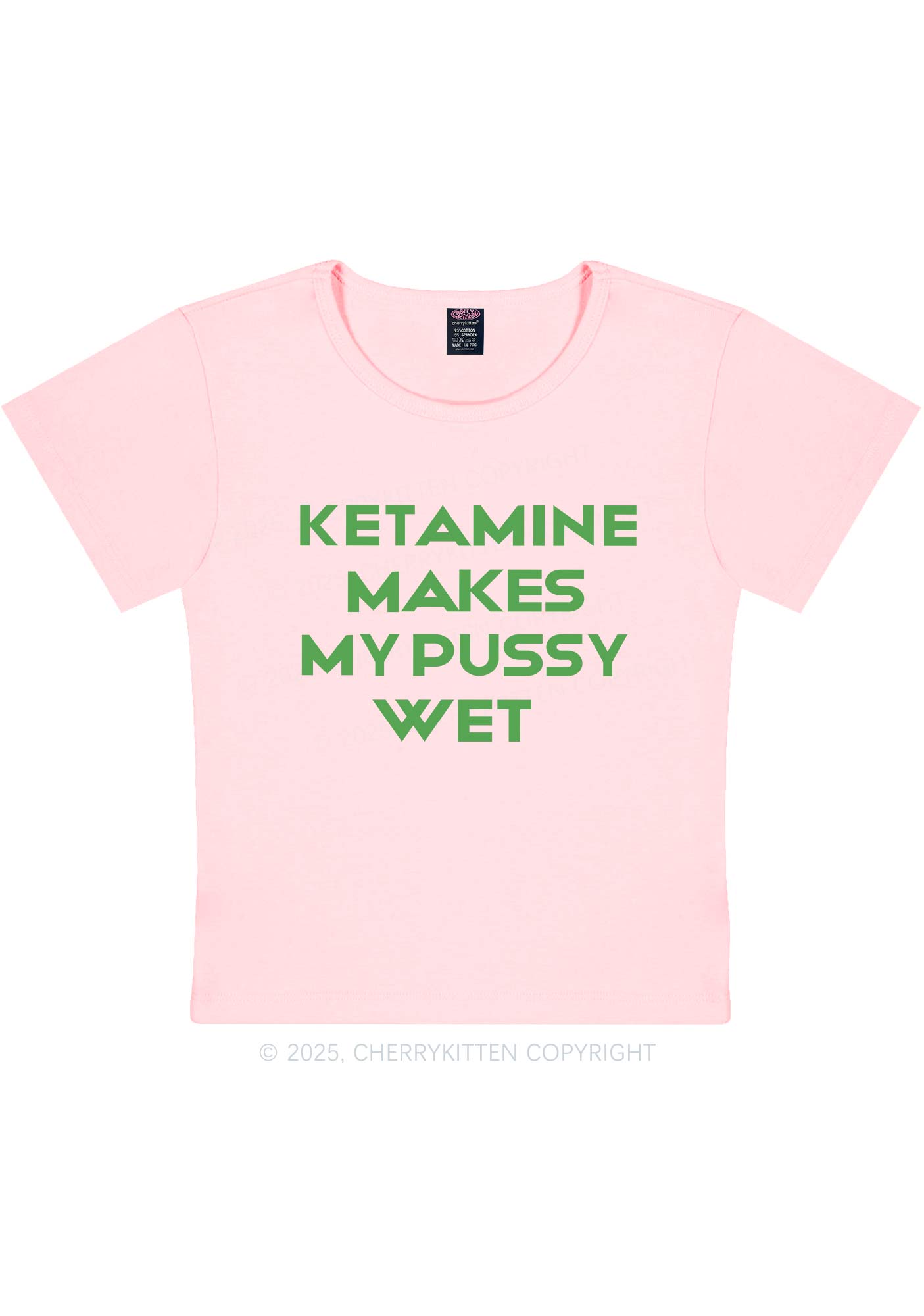 K Makes My Puxxy Wet Y2K Baby Tee Cherrykitten