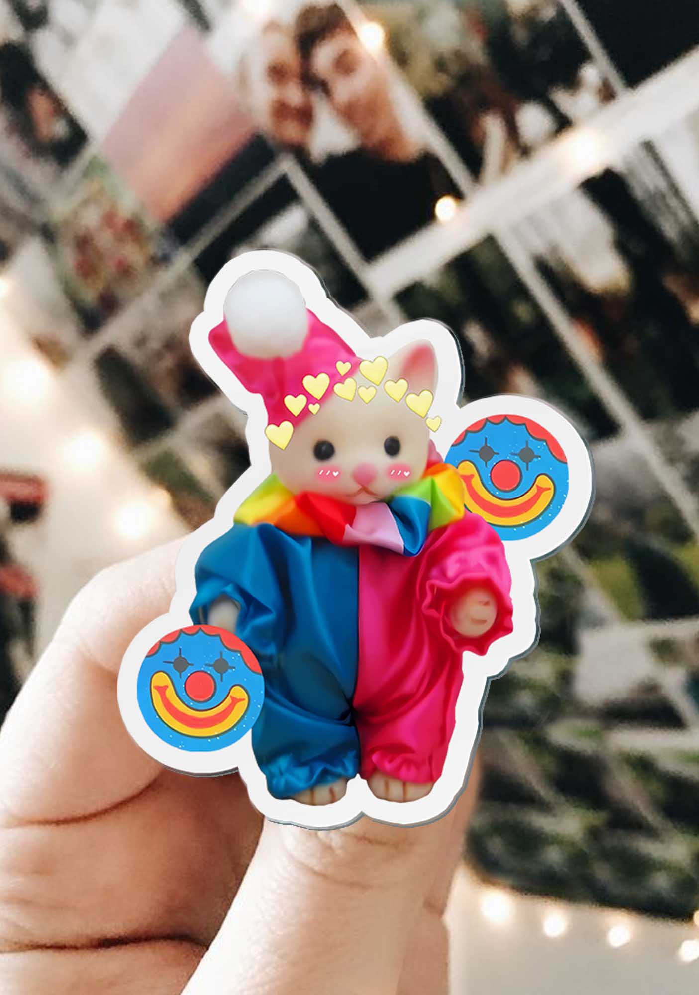 Chat Clown 1Pc Y2K Pin Cherrykitten