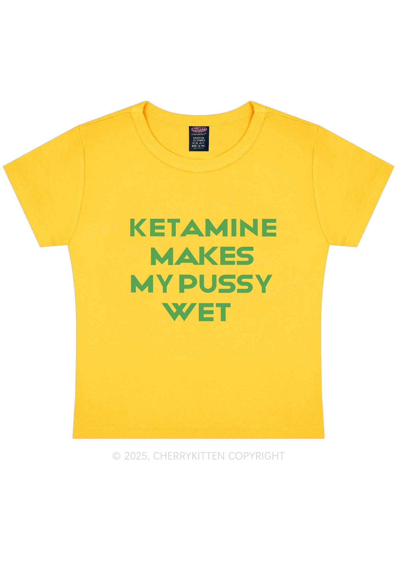 K Makes My Puxxy Wet Y2K Baby Tee Cherrykitten