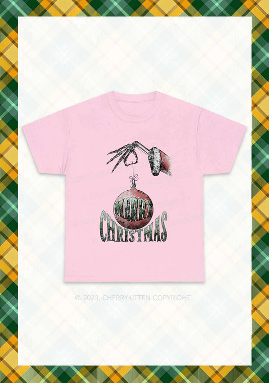Merry Christmas Ball Chunky Shirt Cherrykitten