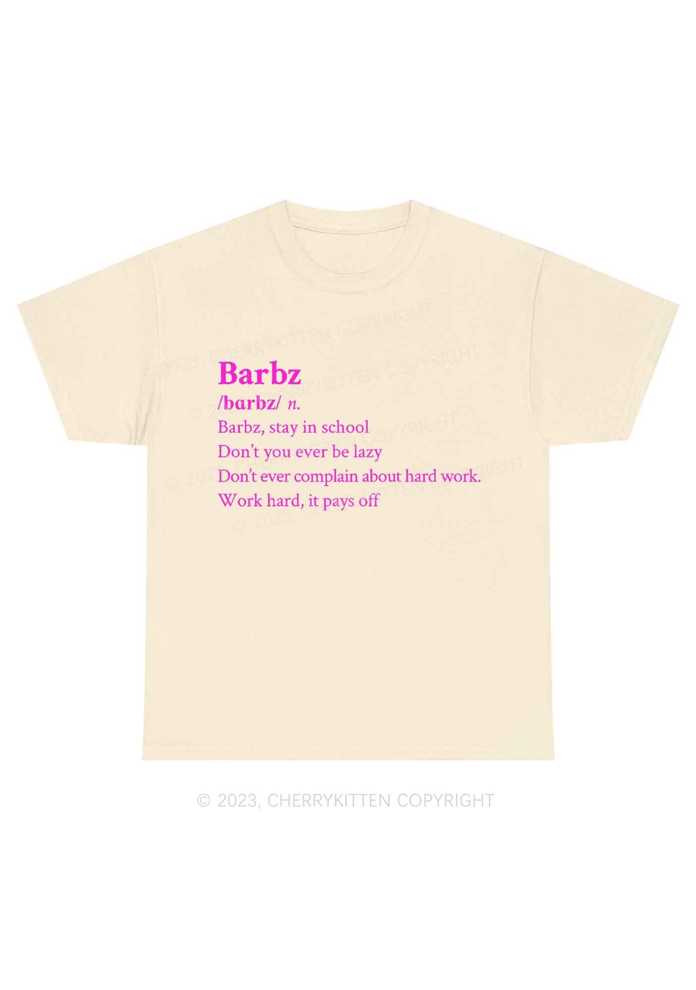 Barbz Meaning Y2K Chunky Shirt Cherrykitten