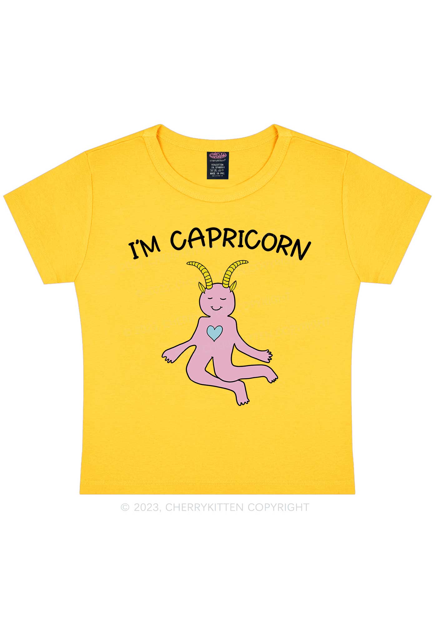 I'm Capricorn Y2K Baby Tee Cherrykitten