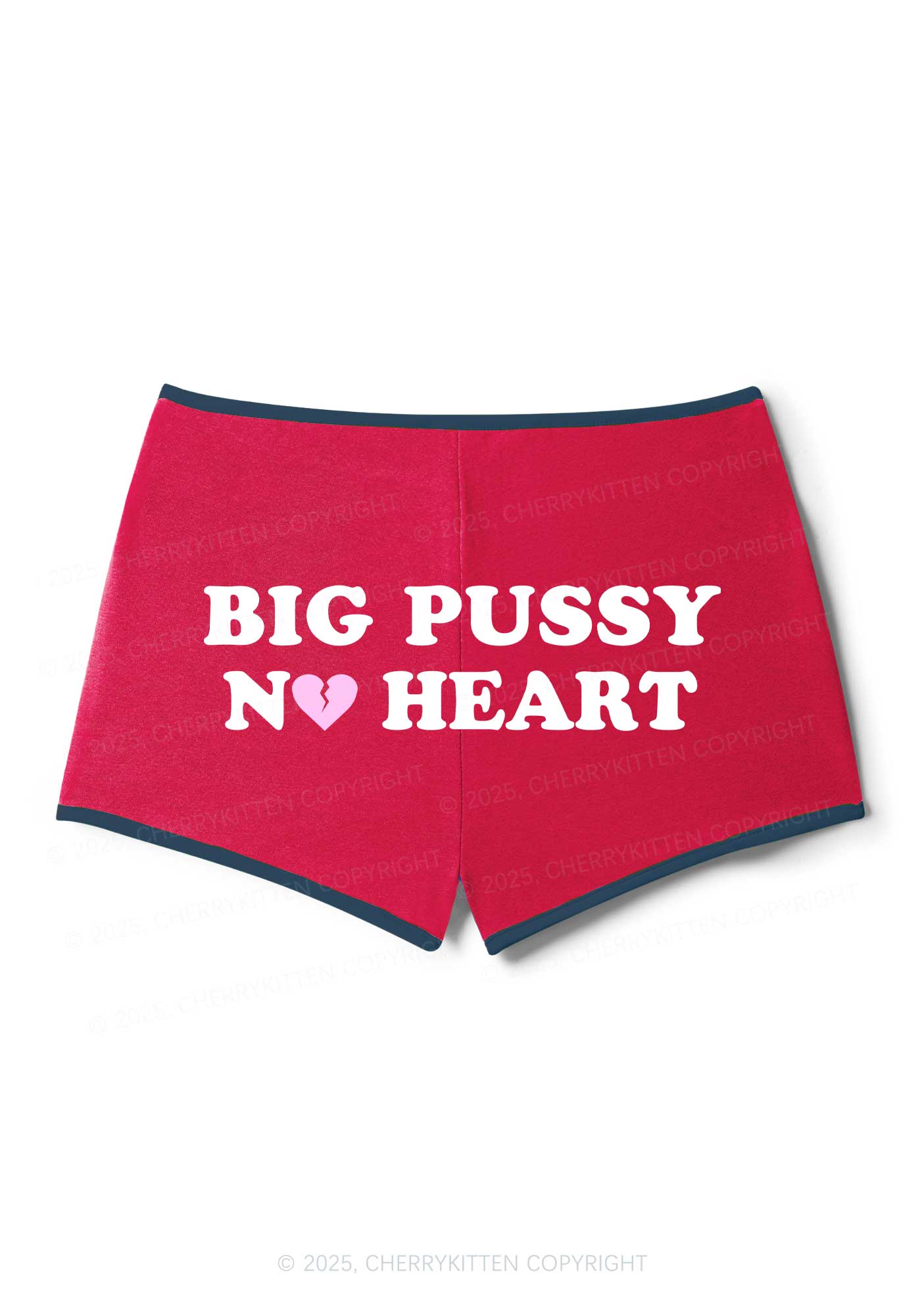 Big Puxxy No Heart Y2K Booty Shorts Cherrykitten