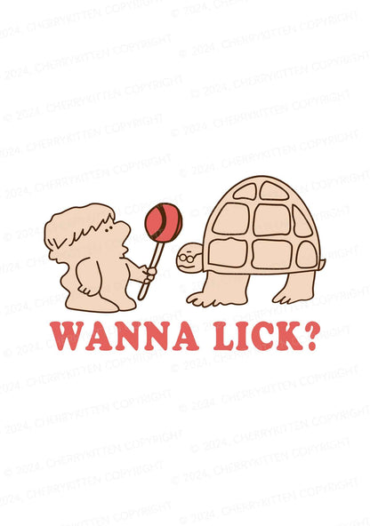 Wanna Lick Lollipop Y2K Flat String Thong Cherrykitten