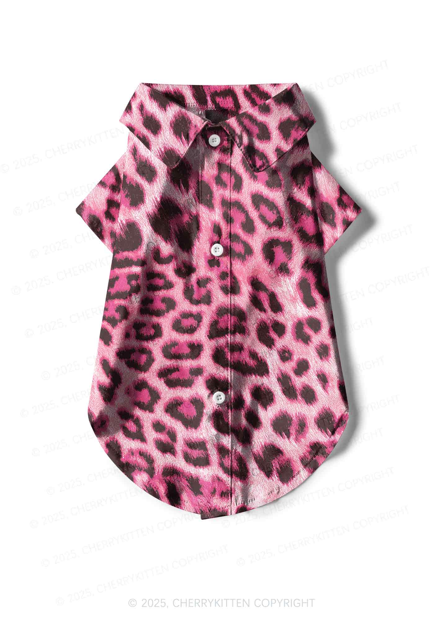 Pink Leopard Y2K Pet Shirts Cherrykitten