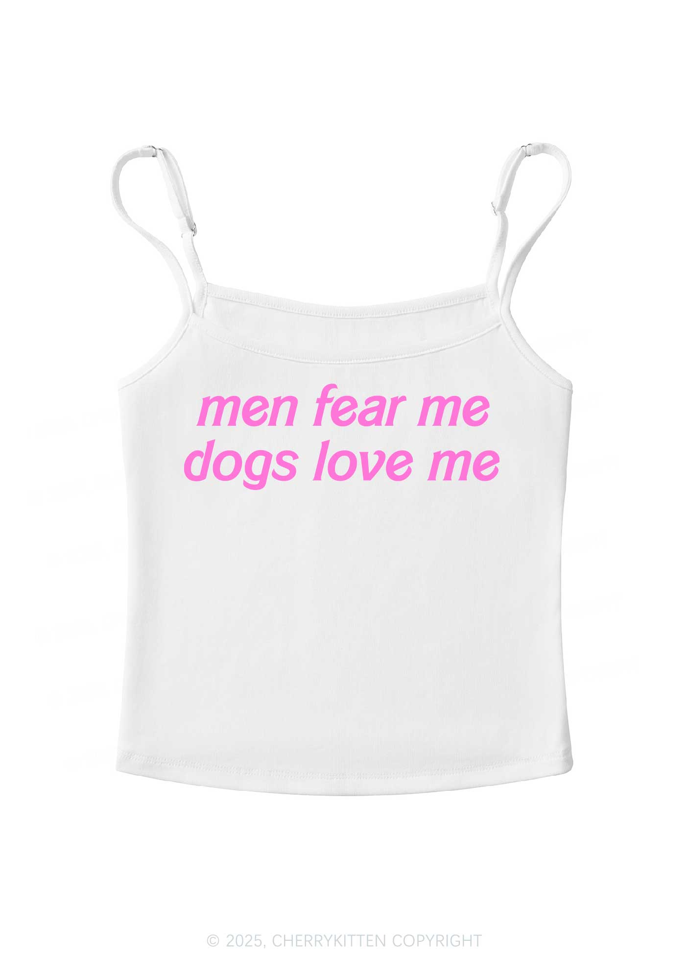 Men Fear Me Y2K Spaghetti Strap Cami Cherrykitten