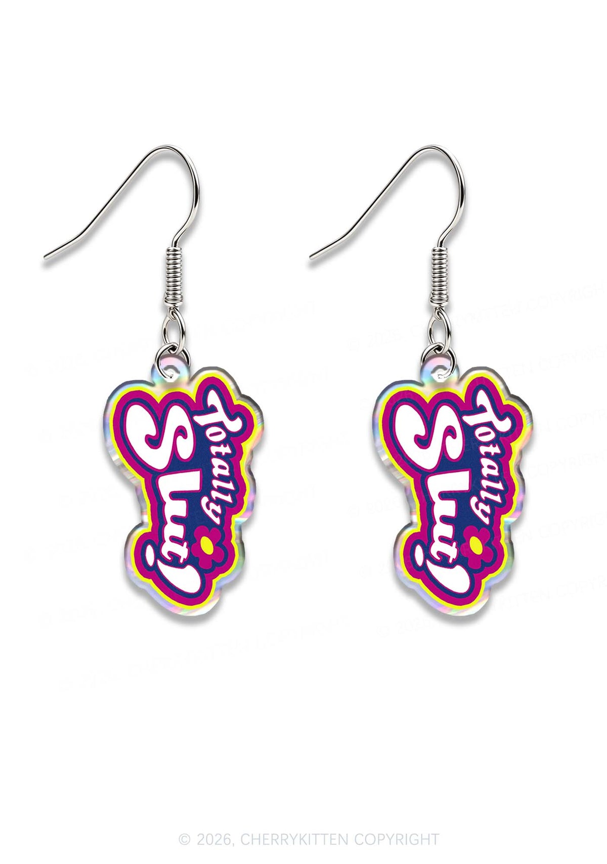 Totally Slxt Y2K Acrylic Earrings Cherrykitten