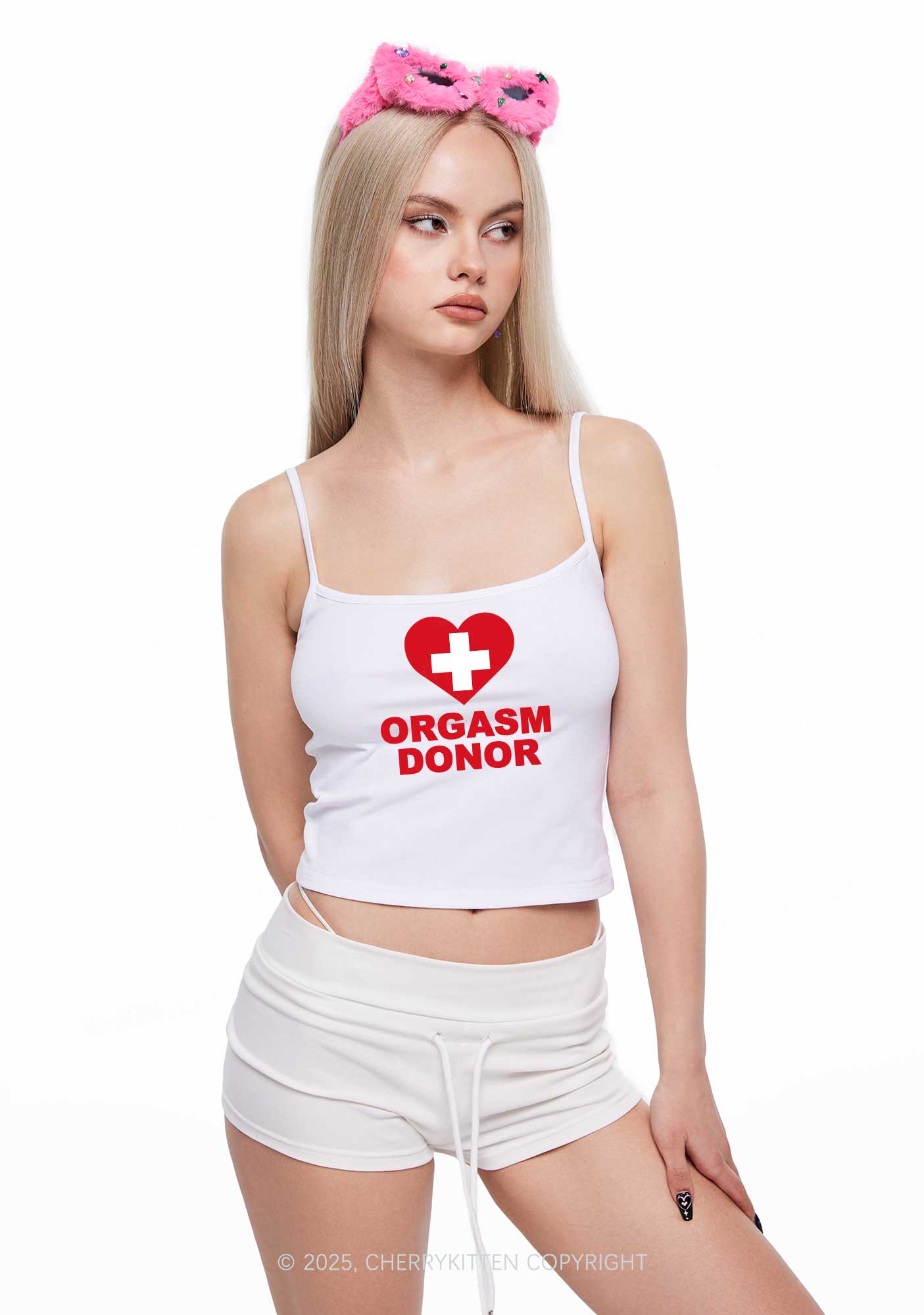 Orgxsm Donor Y2K Spaghetti Strap Cami Cherrykitten