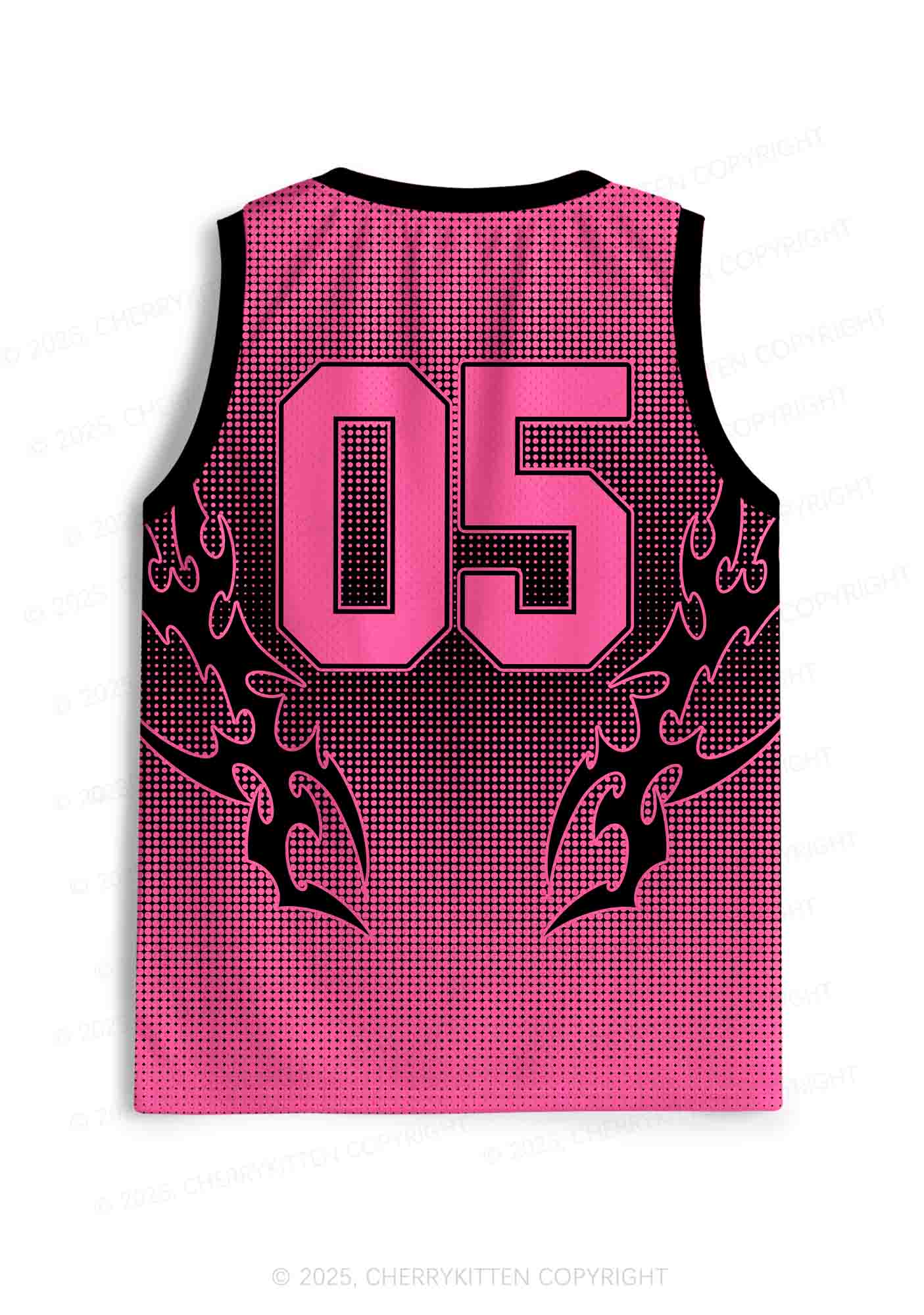 Halloween Custom Pink Horror Hang Up Heart Y2K Sport Jersey Tank Cherrykitten