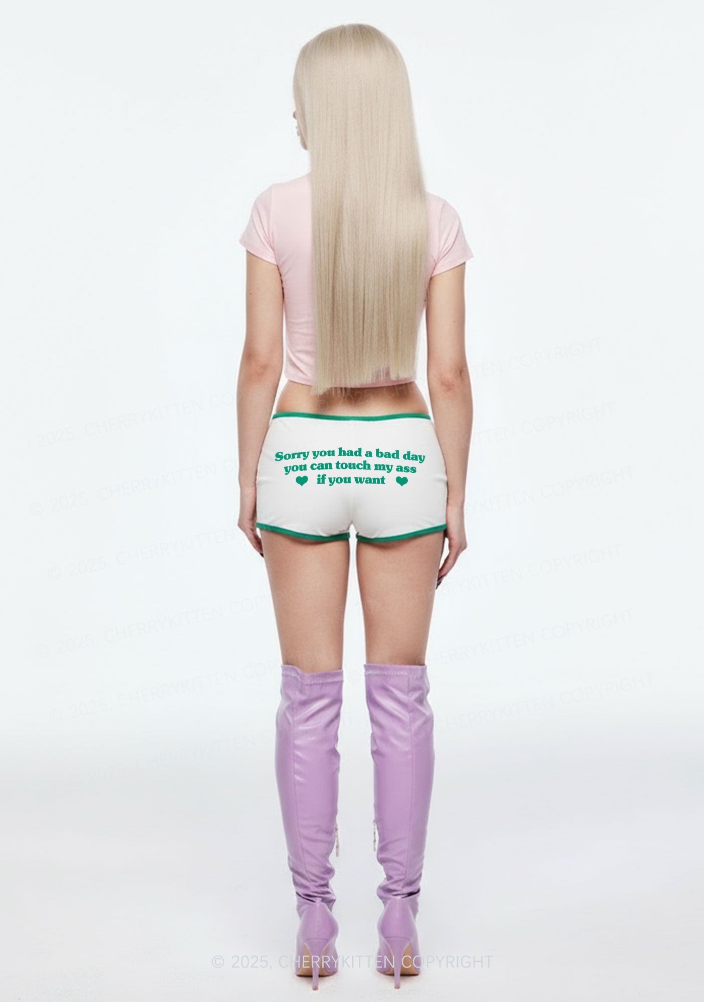 Sorry You Had A Bad Day Y2K Booty Shorts Cherrykitten