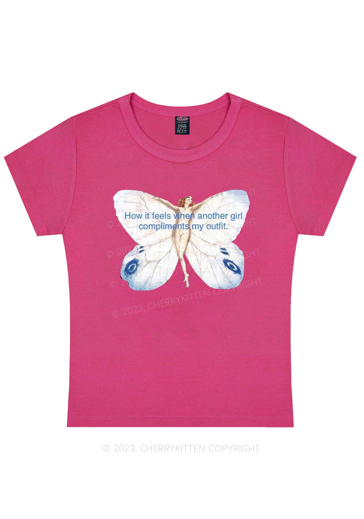 Curvy Girl Outfit Y2K Baby Tee Cherrykitten