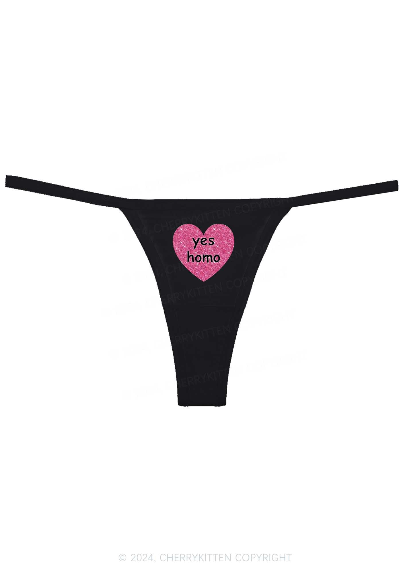 Yes Homo Y2K Flat String Thong Cherrykitten
