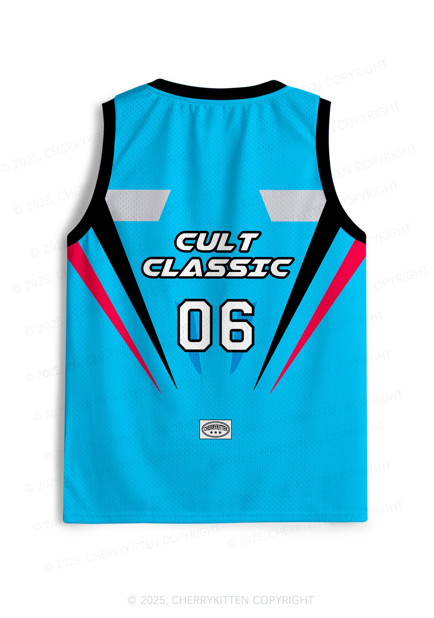 Custom Blue Cult Classic Y2K Sport Jersey Tank Cherrykitten