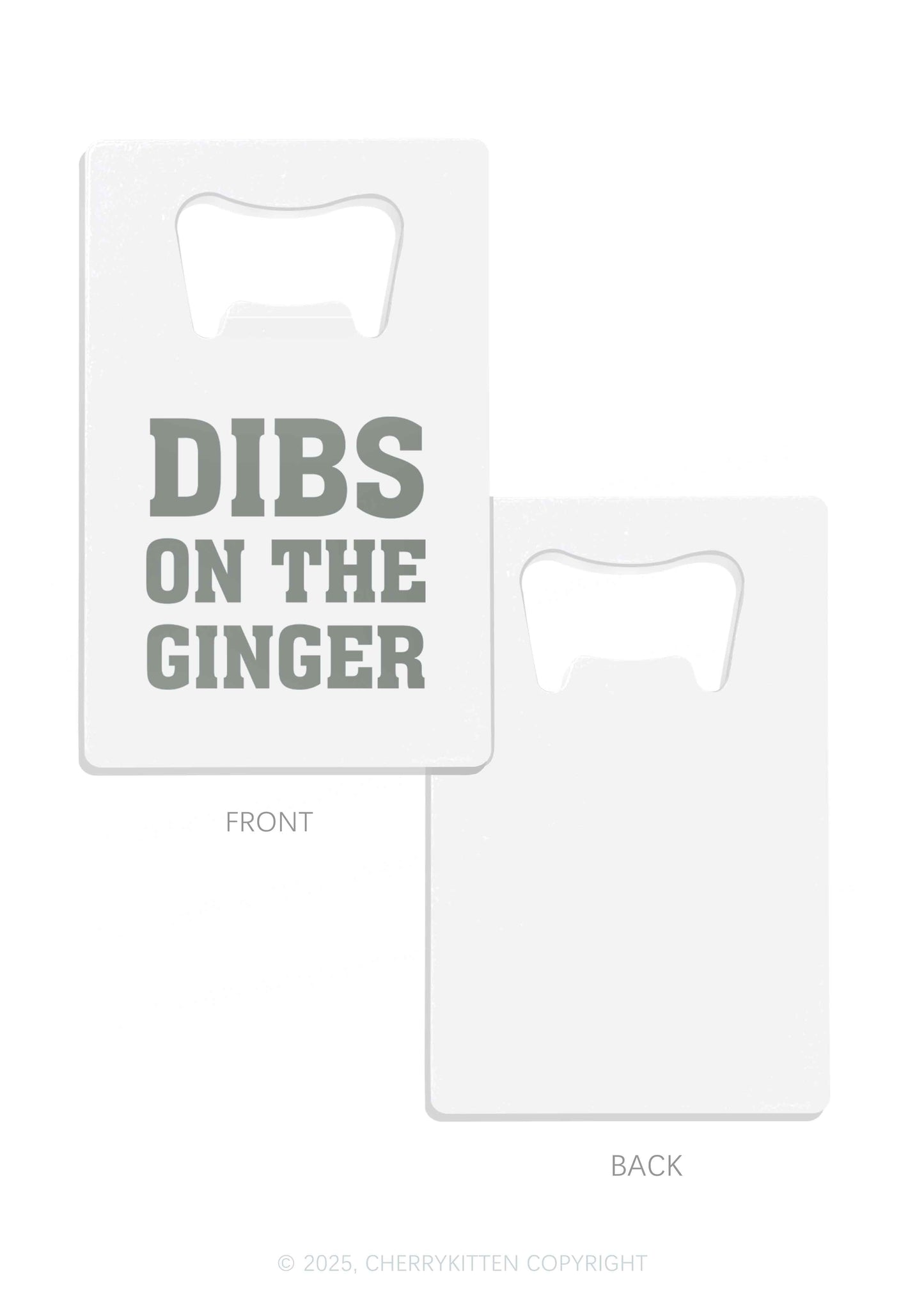 Dibs On The Ginger St Patricks Y2K Credit Card Bottle Openers Cherrykitten
