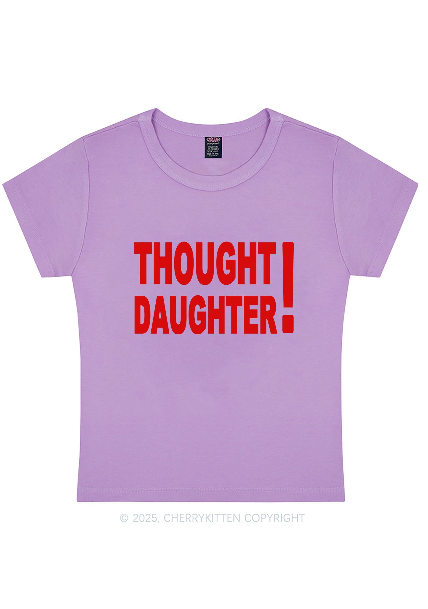 Thought Daughter Y2K Baby Tee Cherrykitten