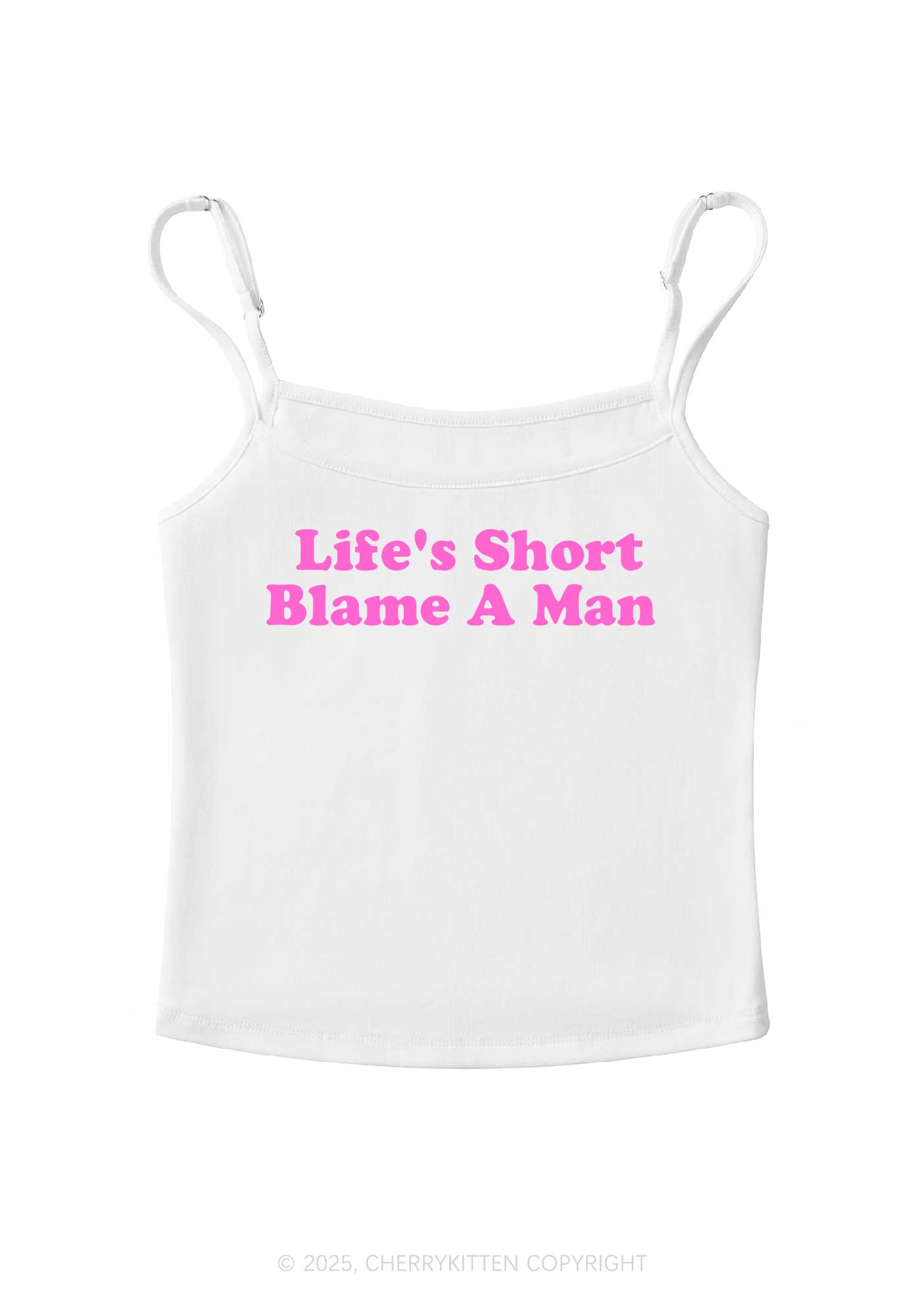 Blame A Man Y2K Spaghetti Strap Cami Cherrykitten