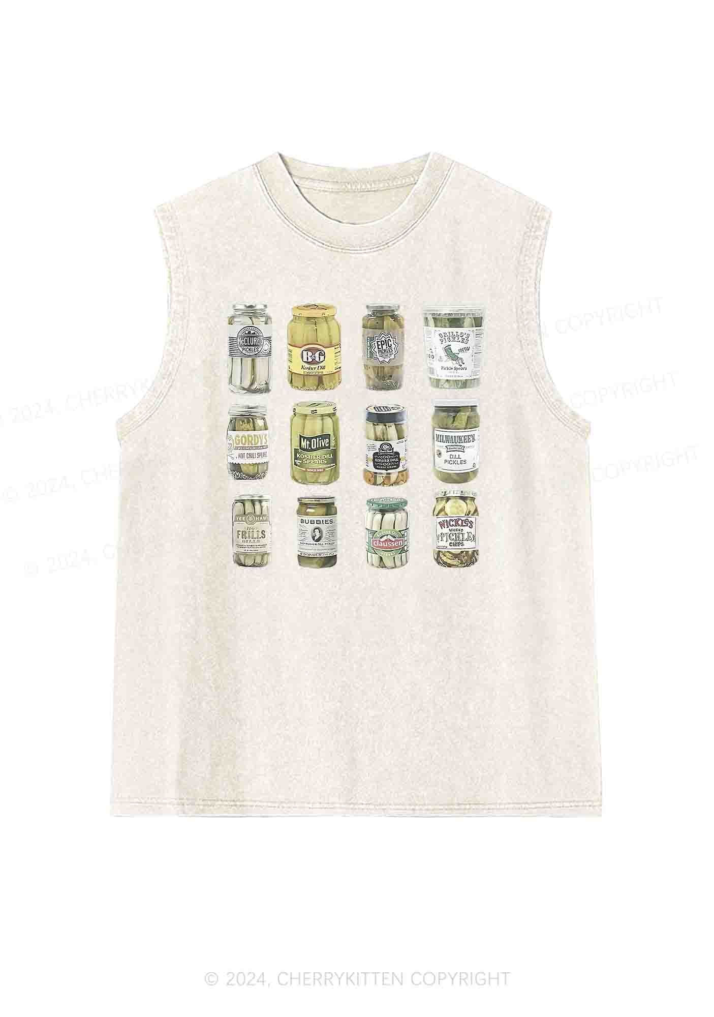 Canned Pickles Y2K Washed Tank Cherrykitten