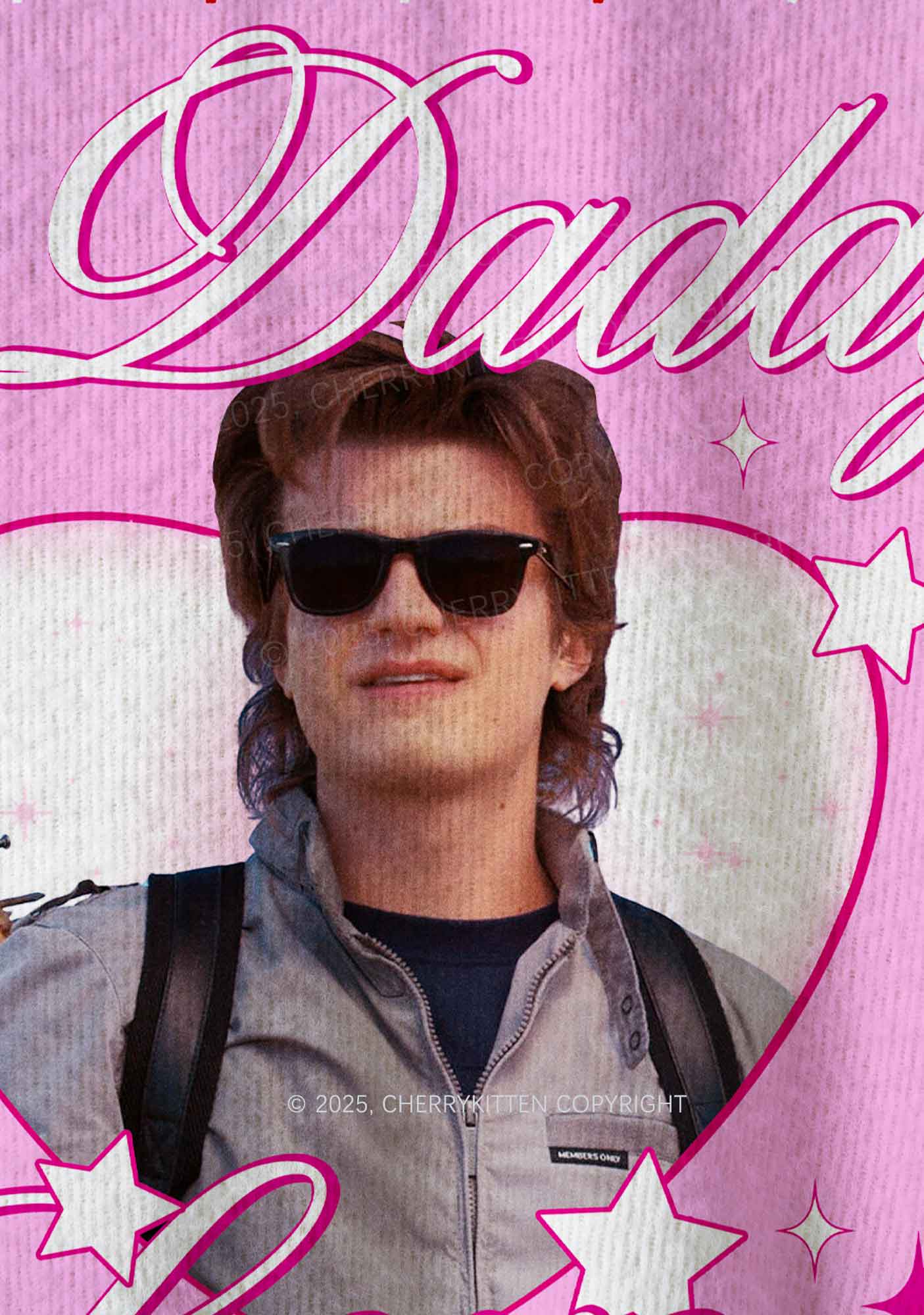 Pink Daddy I Love Him Y2K Christmas Knit Sweatshirt Cherrykitten