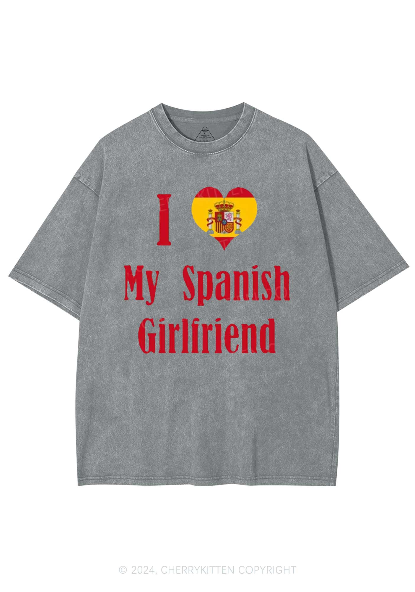 Custom Country Y2K Washed Tee Cherrykitten