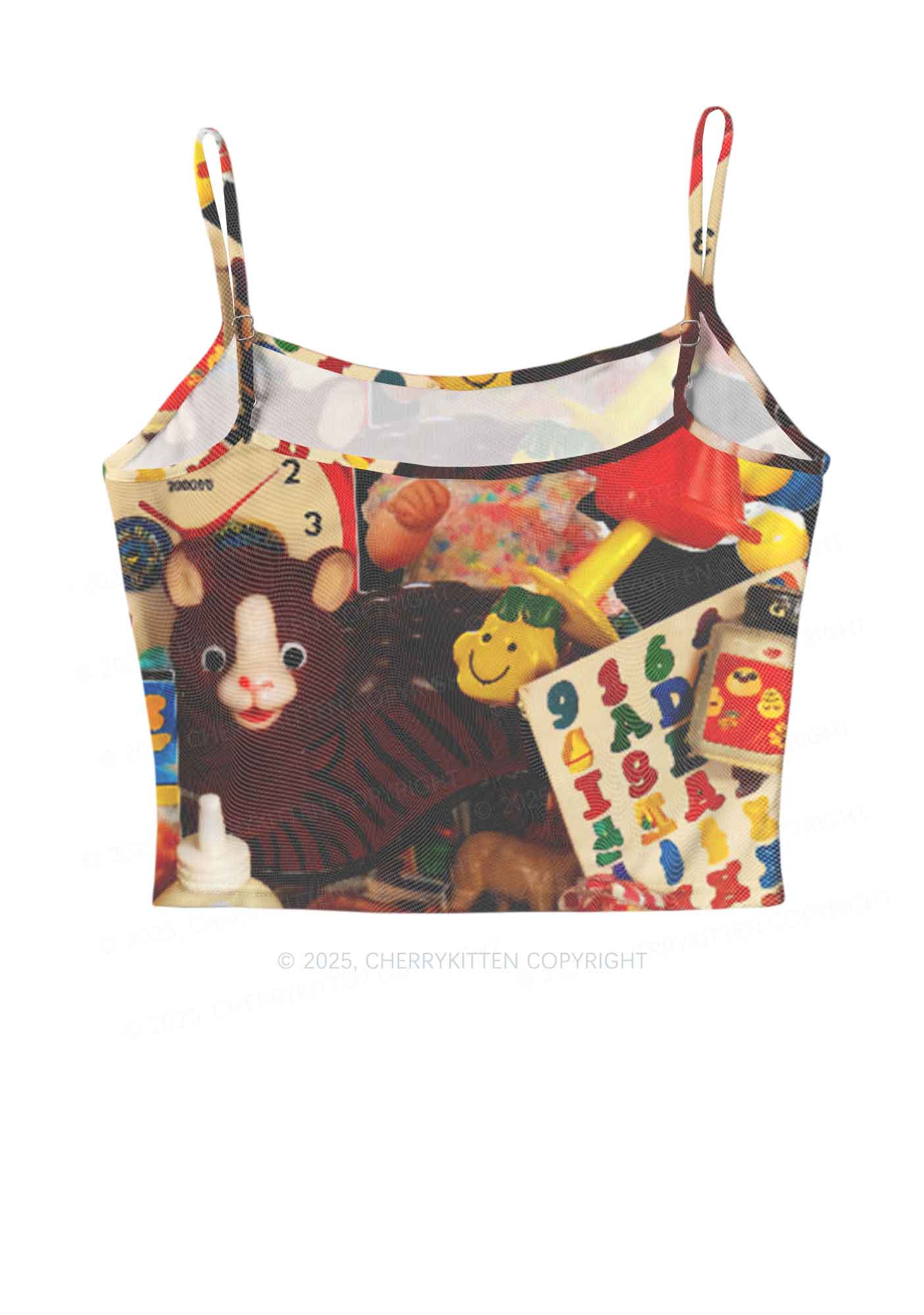 Nostalgic Childhood Y2K Mesh Cami Tank Cherrykitten