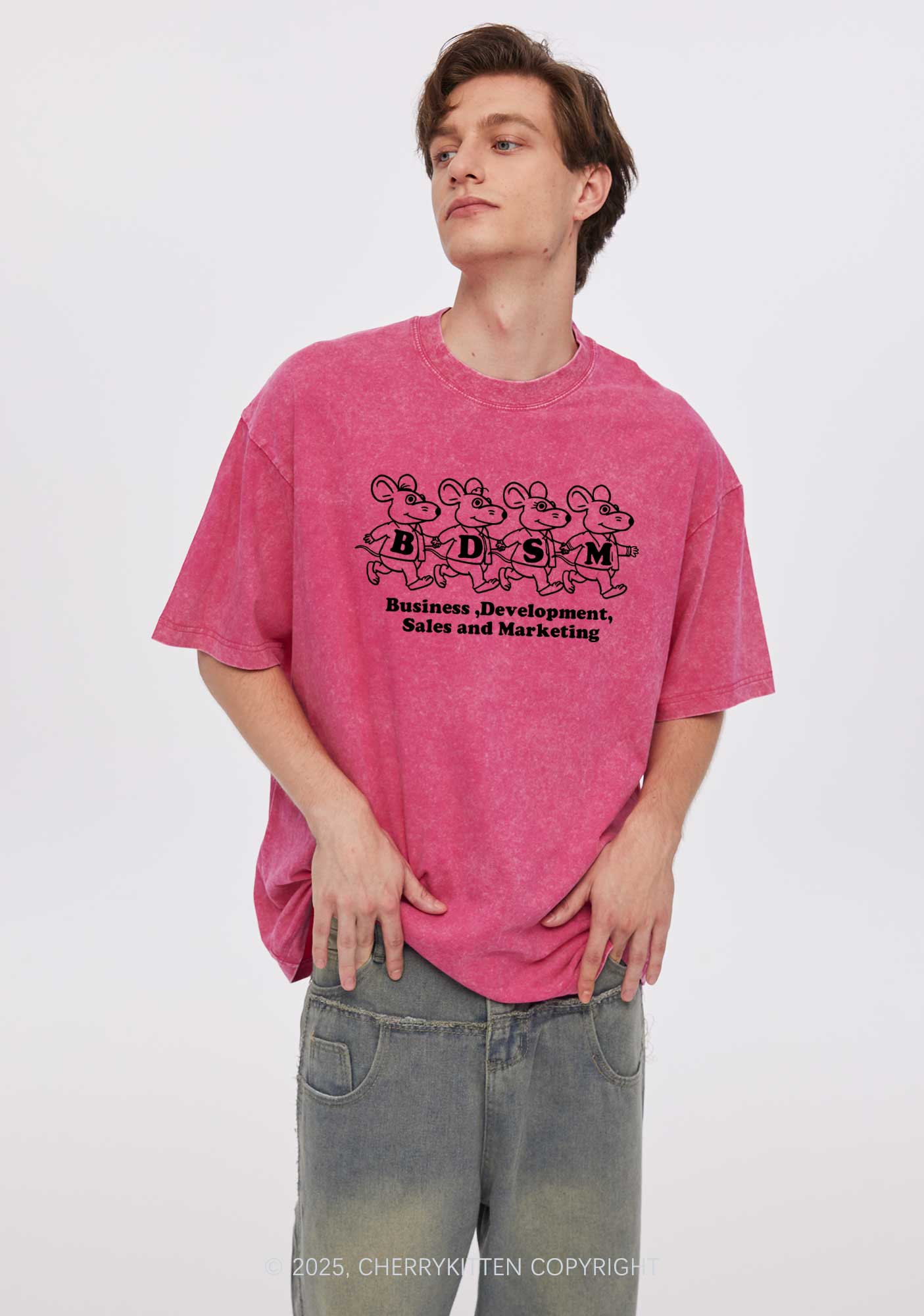 BDSM Rats Y2K Shirts Washed Tee Cherrykitten
