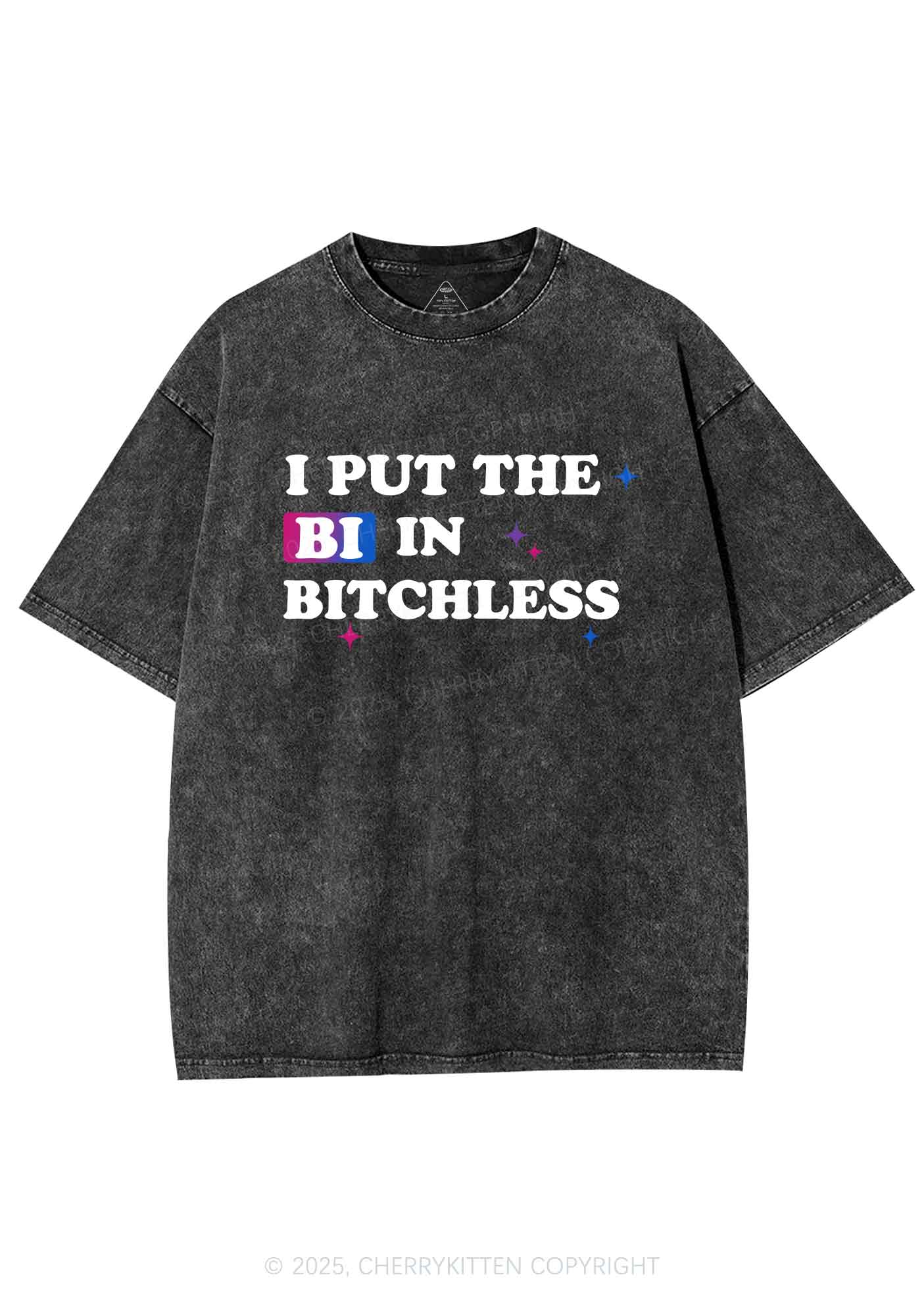 Put BI In Bxxchless Pride Y2K Shirts Washed Tee Cherrykitten