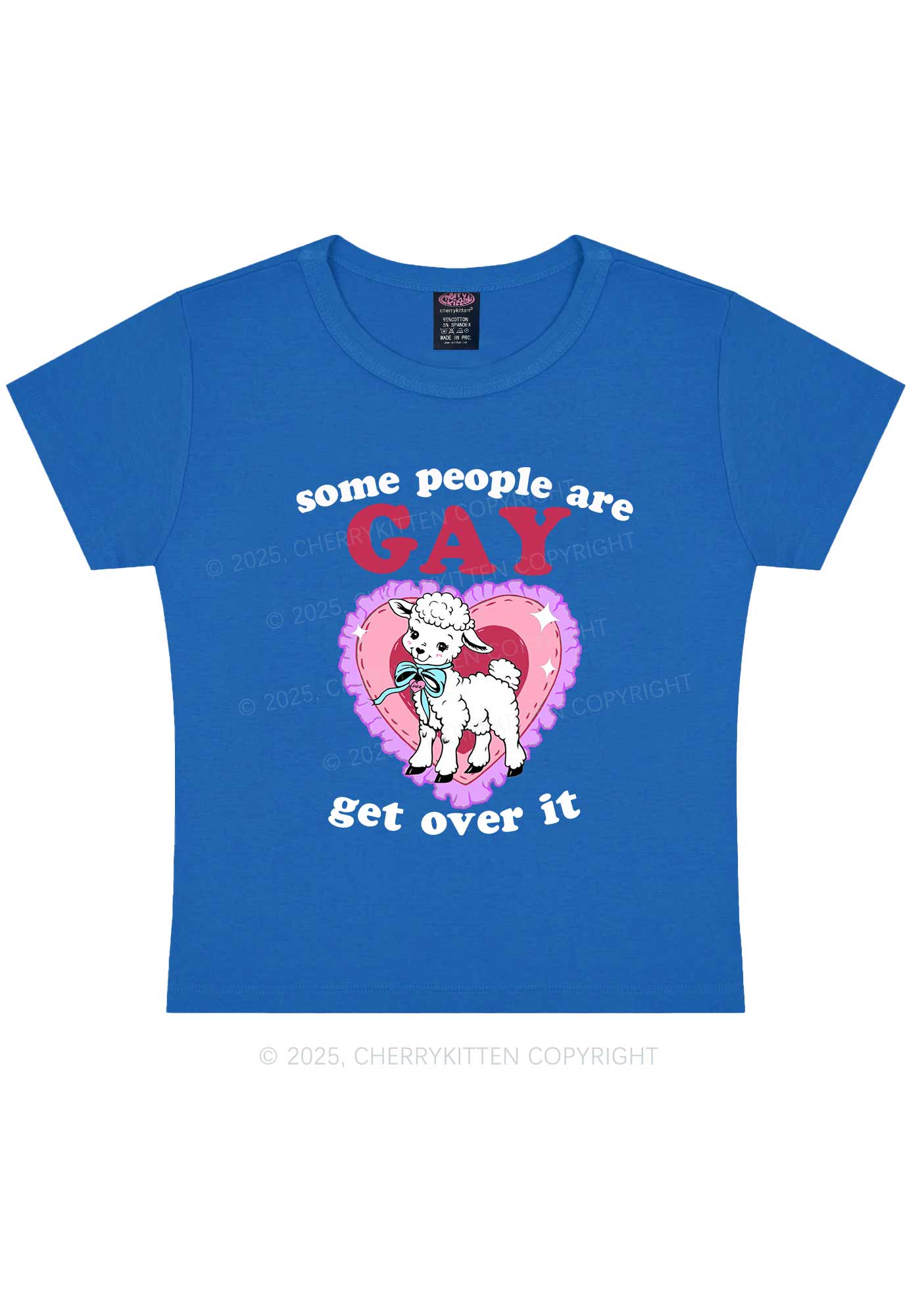 Some People Are Gay Pride Y2K Baby Tee Cherrykitten