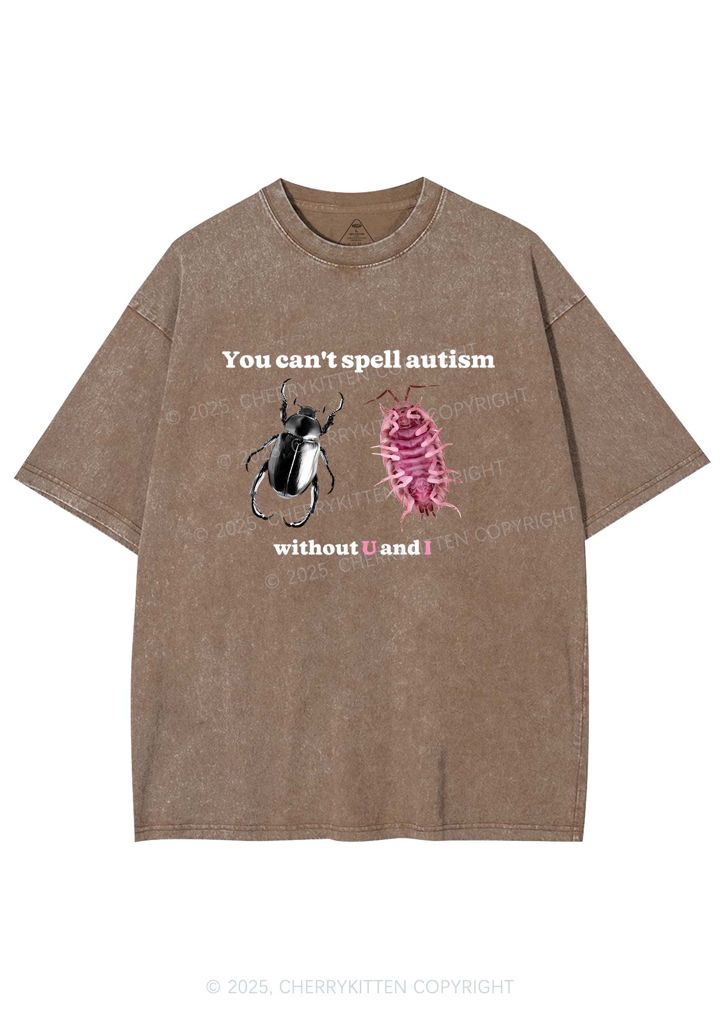 Autism Insect Y2K Shirts Washed Tee Cherrykitten