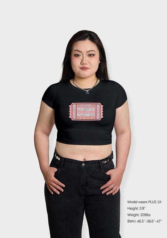 Curvy Society Of Professional Overthinkers Baby Tee