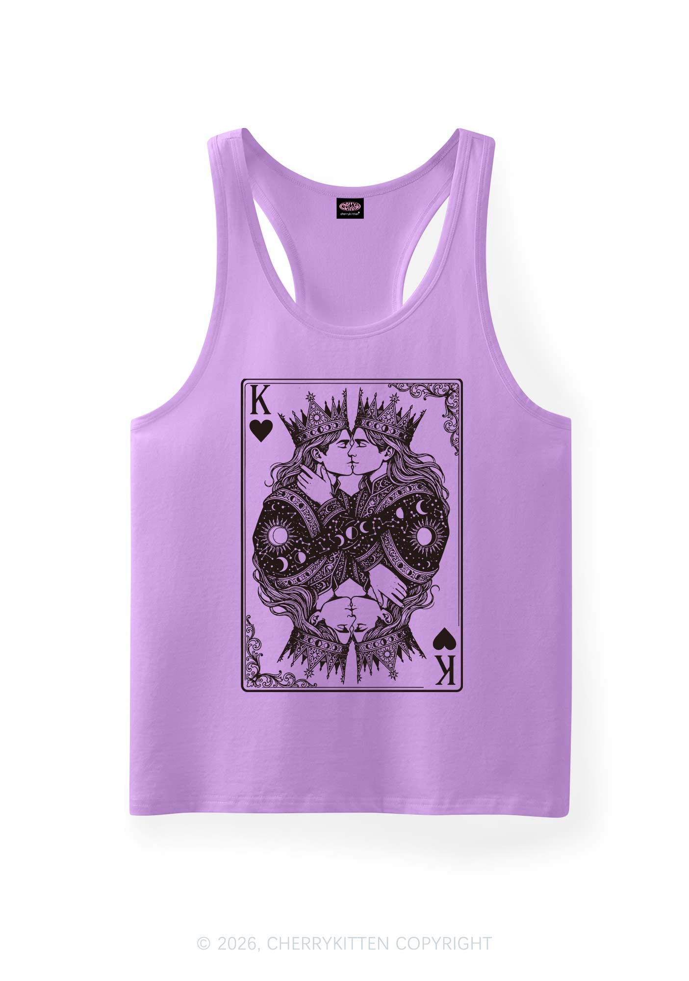 Kings Kissing Pride Y2K Men Racerback Tank Top Cherrykitten