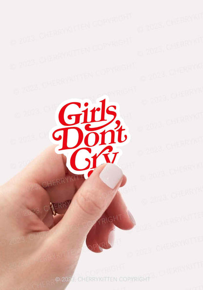 Girls Don't Cry 1Pc Y2K Sticker Cherrykitten