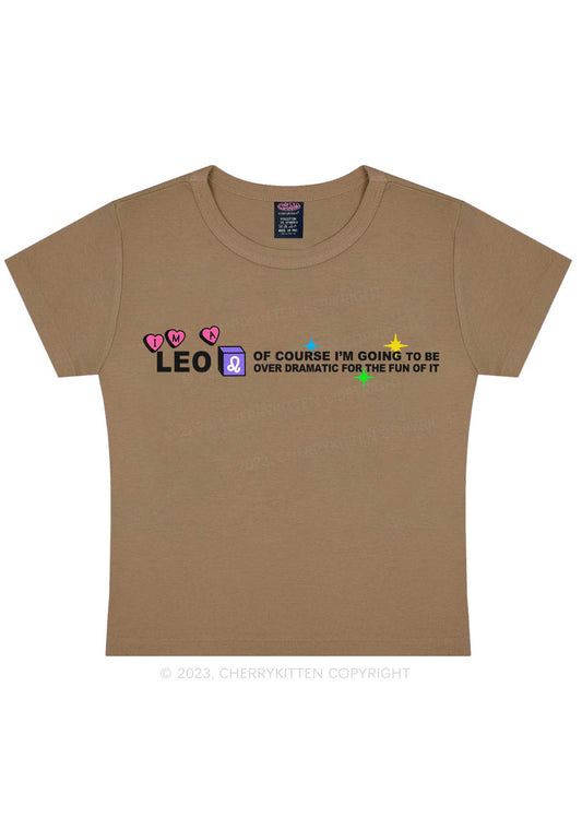 I'm A Leo Y2K Baby Tee Cherrykitten