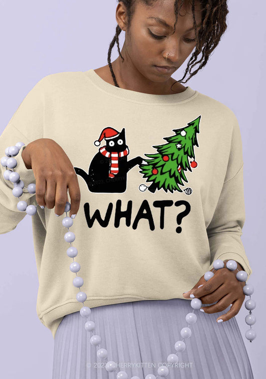 What Christmas Tree Y2K Sweatshirt Cherrykitten