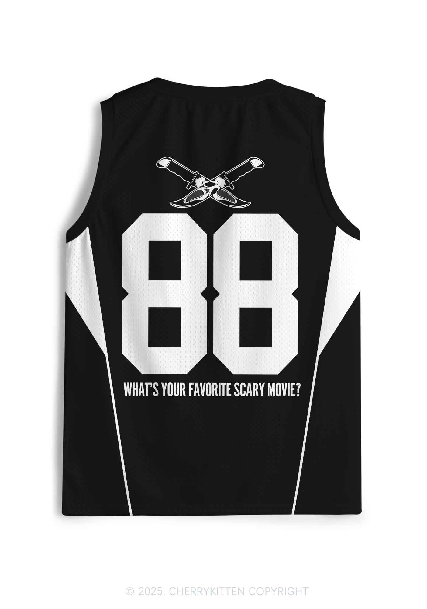 Halloween Custom Black Horror Club Y2K Sport Jersey Tank Cherrykitten