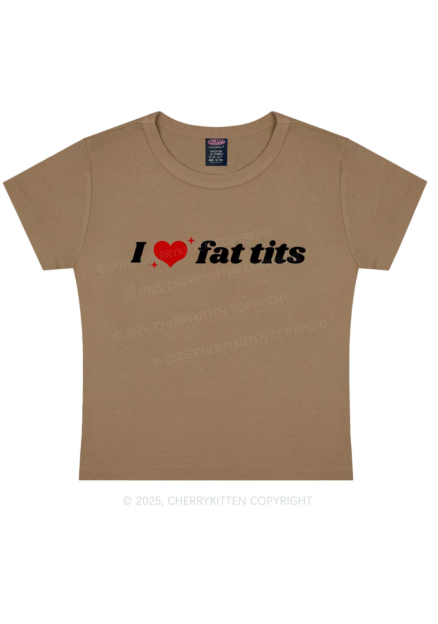 I Love Fat Txts Y2K Baby Tee Cherrykitten
