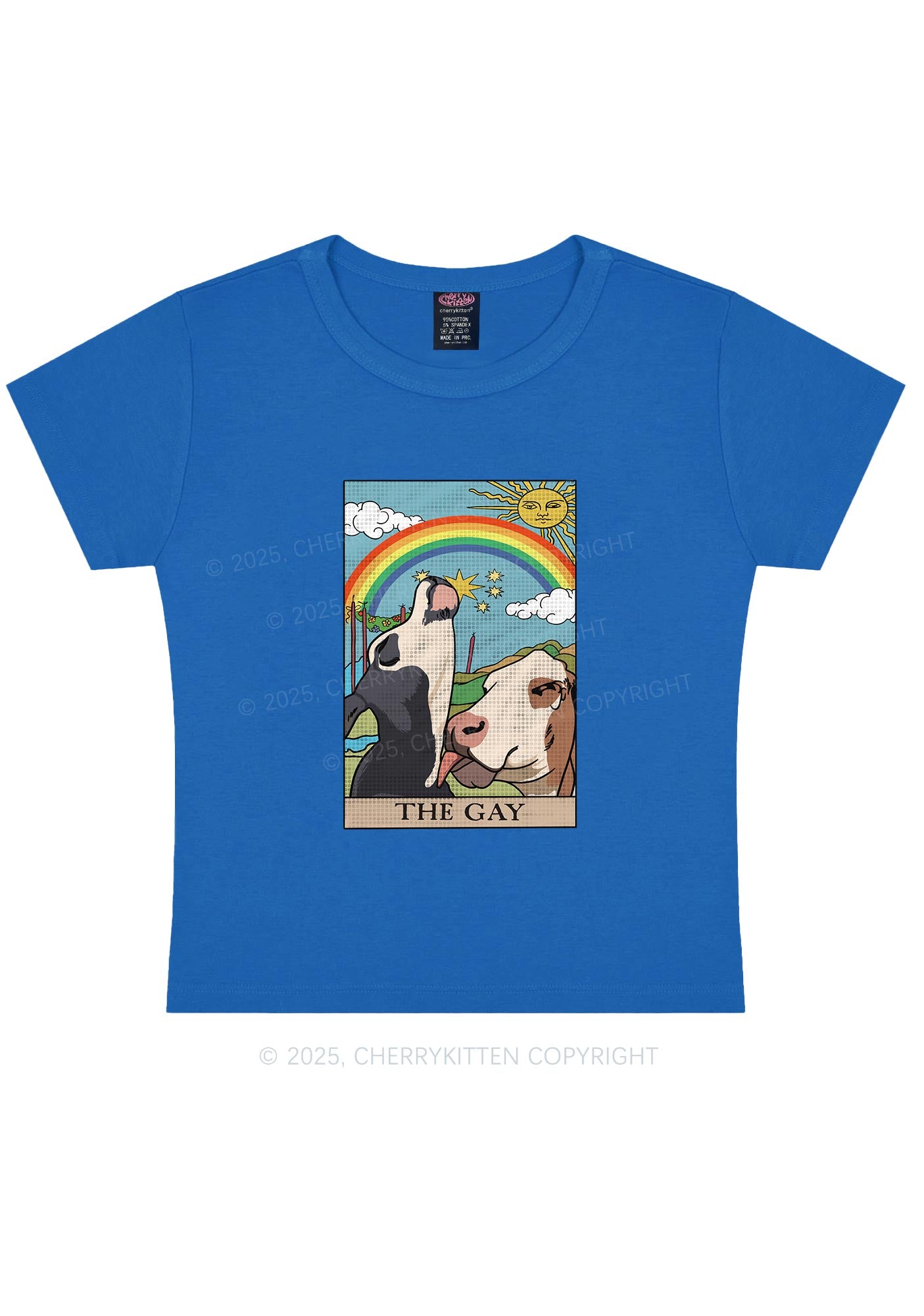 The Gay Pride Y2K Baby Tee Cherrykitten
