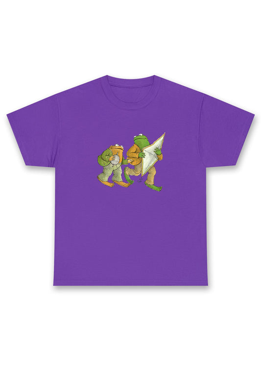 Frog Flying The Kite Chunky Shirt