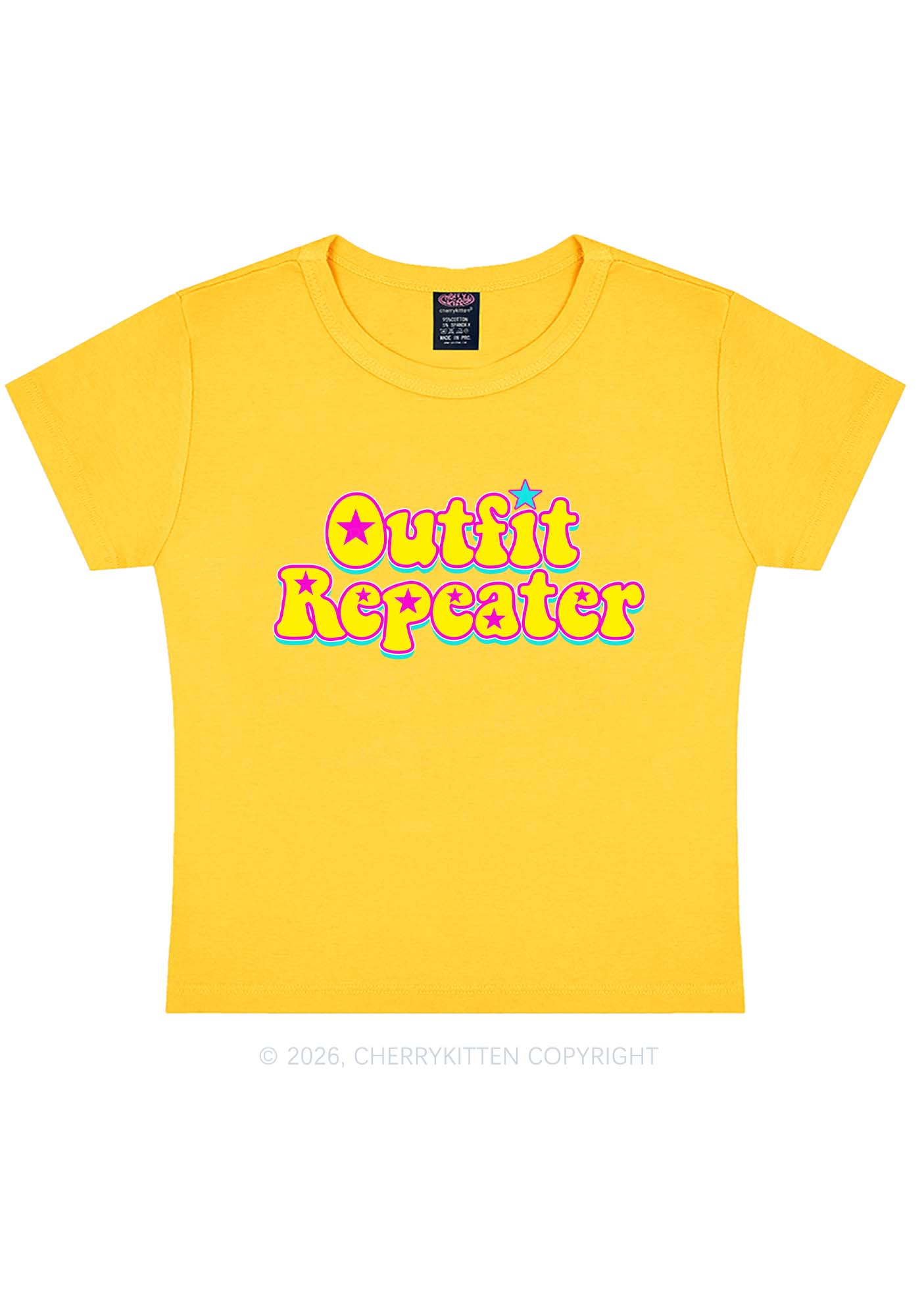 Outfit Repeater Y2K Baby Tee Cherrykitten