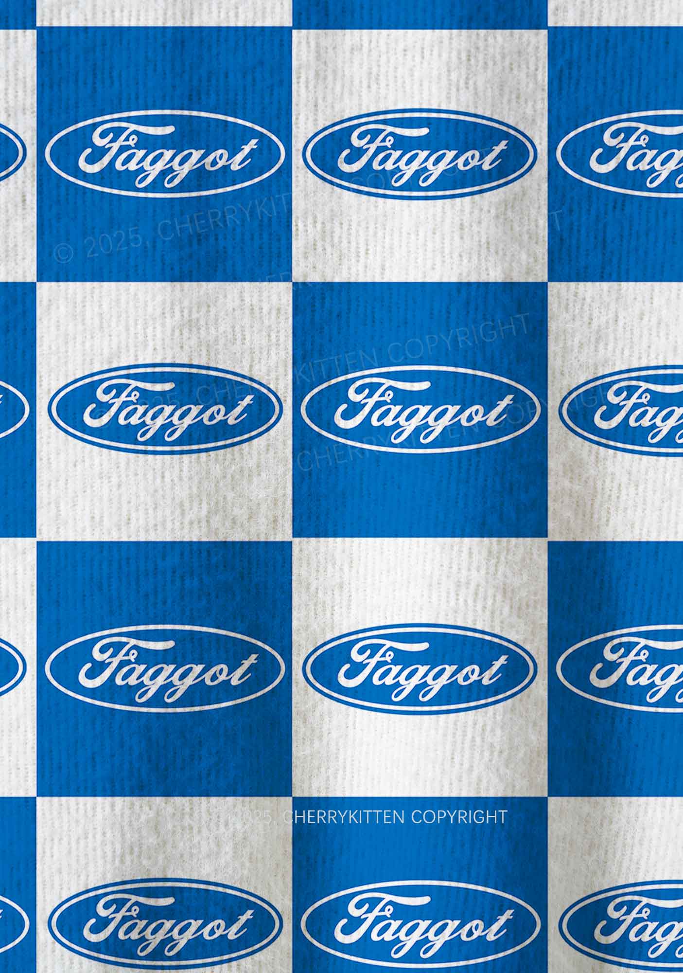 Oval Faggot Pride Y2K Christmas Knit Sweatshirt Cherrykitten