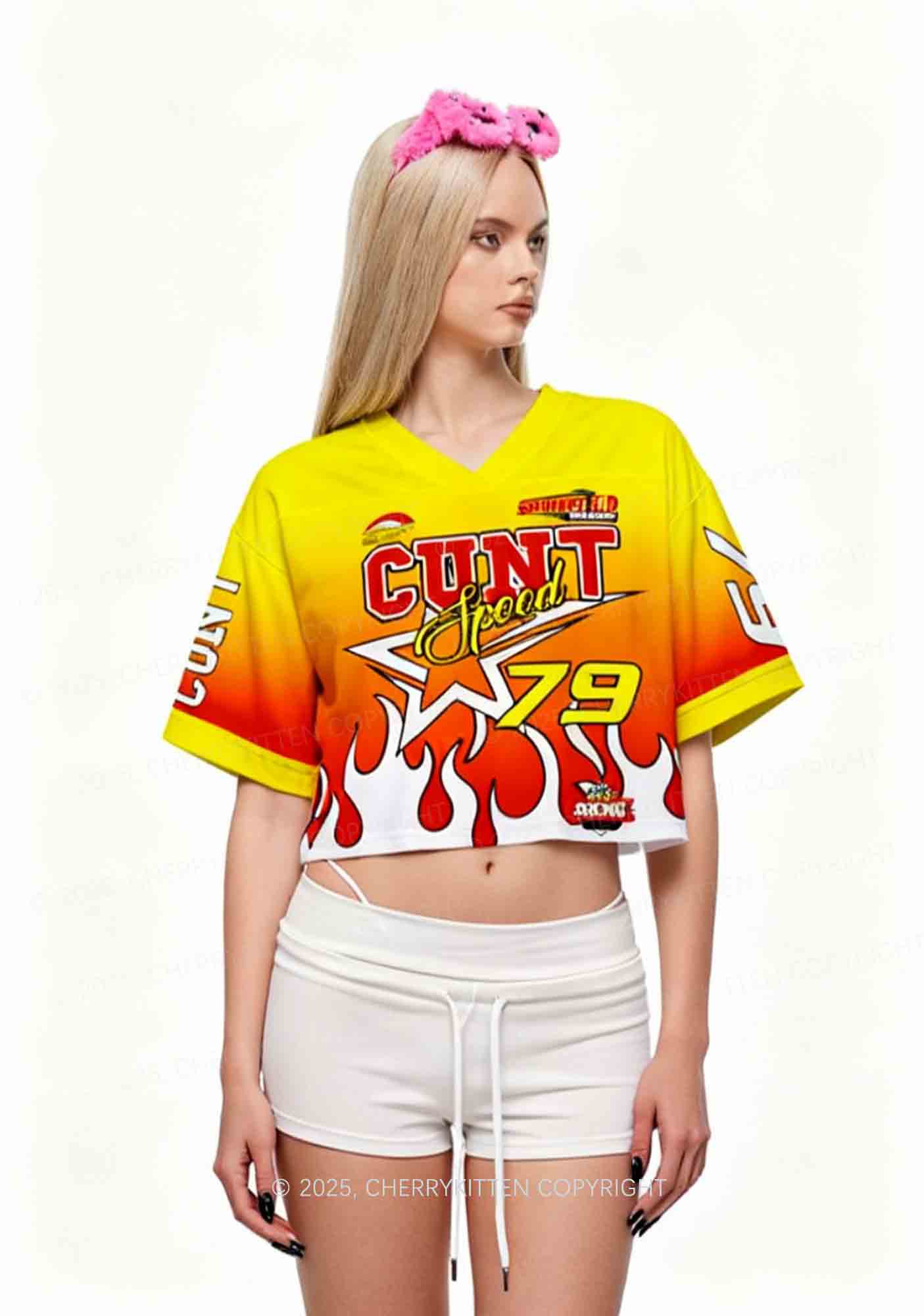 Custom Cxxt Speed Y2K Crop Sport Jersey Shirts Cherrykitten