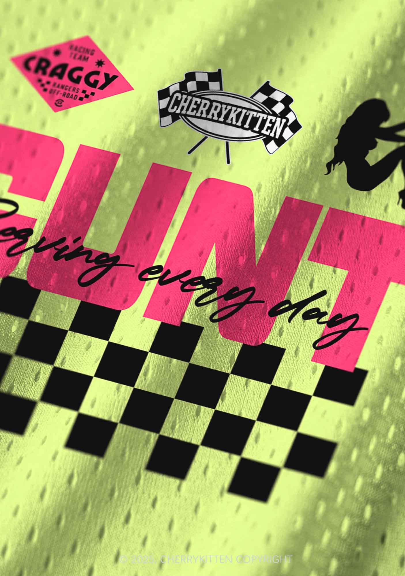 Custom Yellow Cxxt Y2K Sport Jersey Tank Cherrykitten