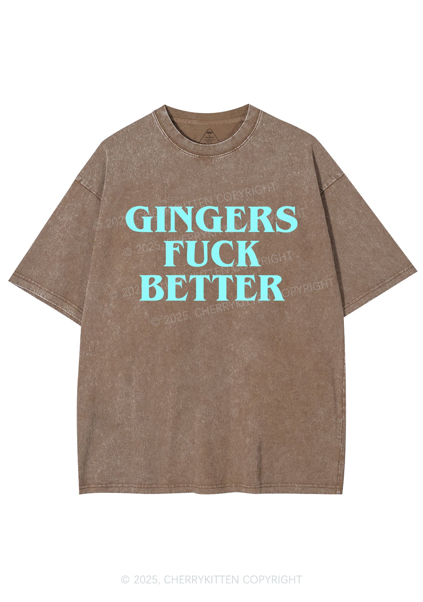 Gingers Fxxk Better Y2K Shirts Washed Tee Cherrykitten
