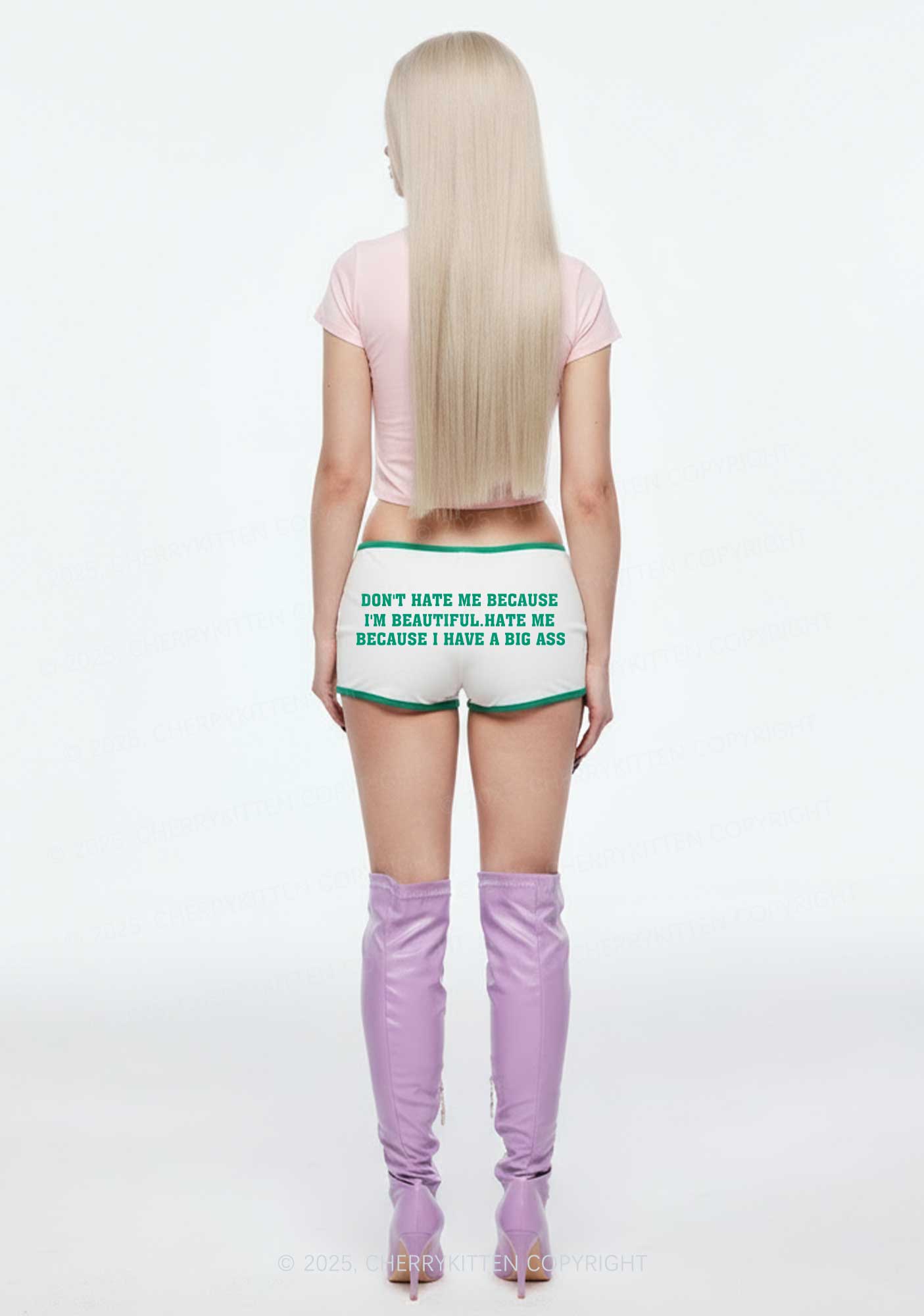 Hate Me Big Axx Y2K Booty Shorts Cherrykitten