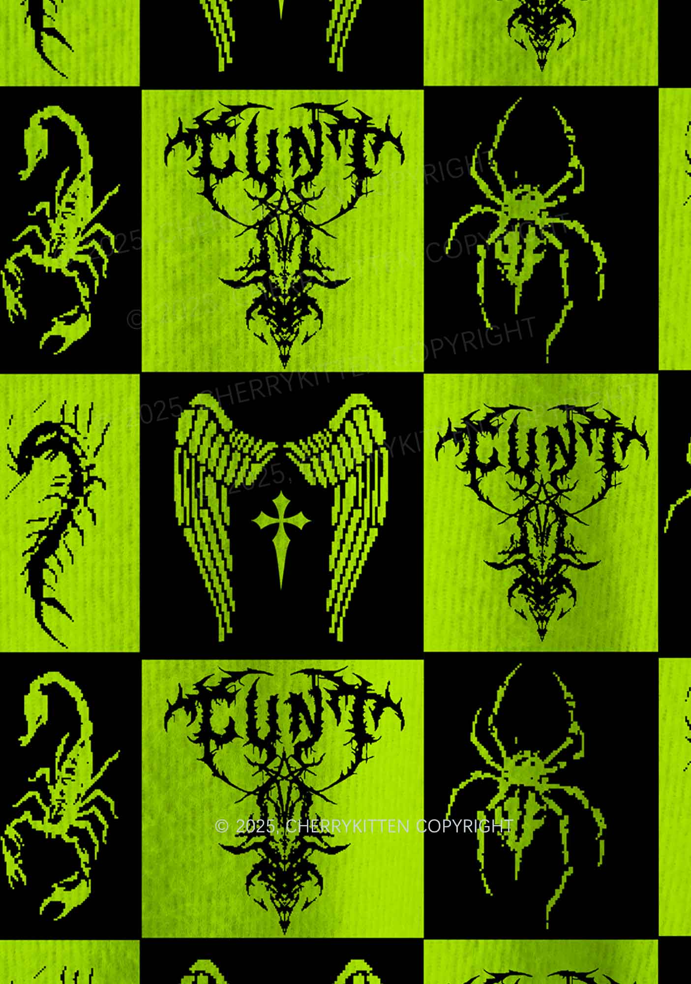 Dark Cxxt Y2K Christmas Knit Sweatshirt Cherrykitten