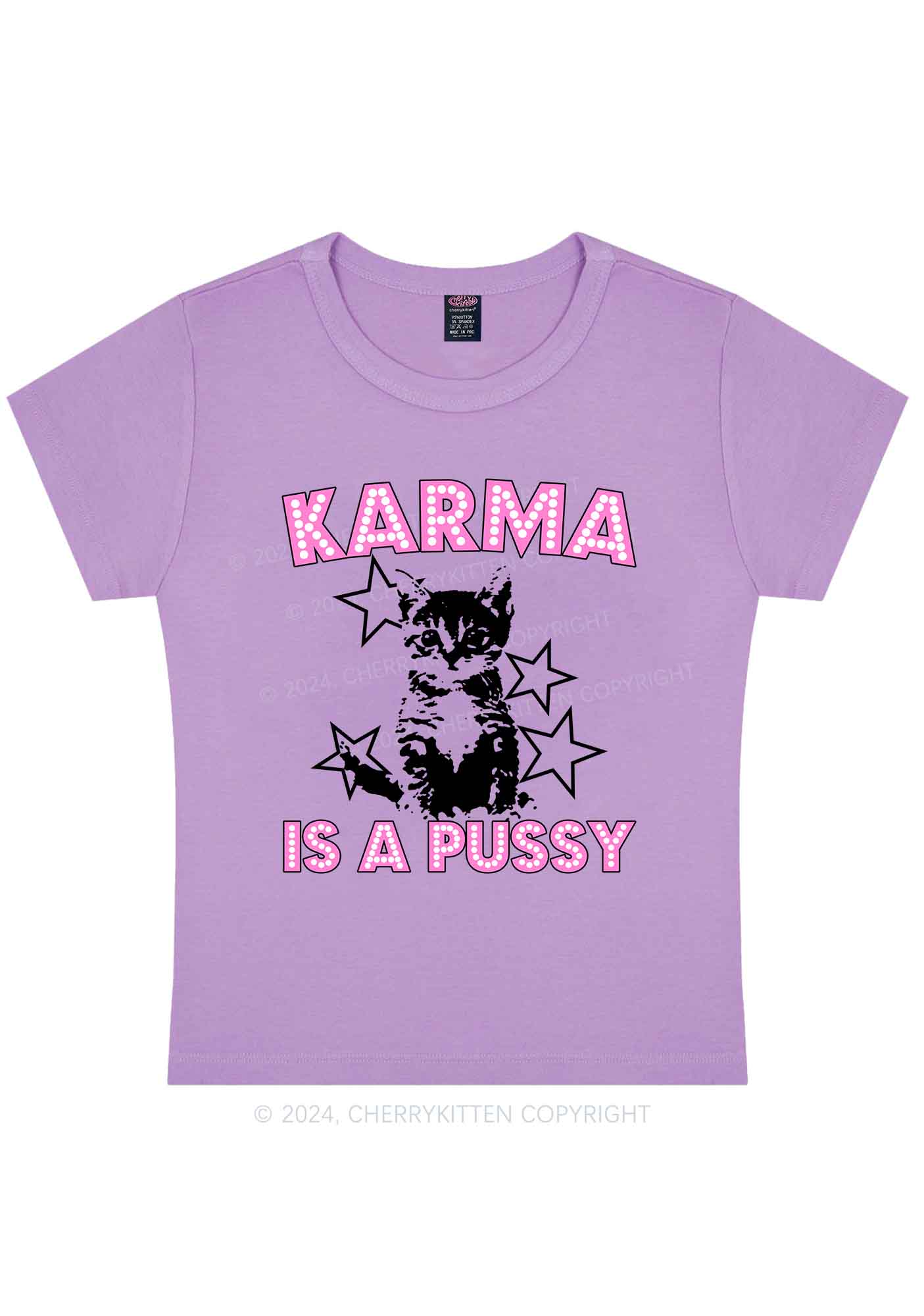 Curvy Karma Puxxy Y2K Baby Tee Cherrykitten