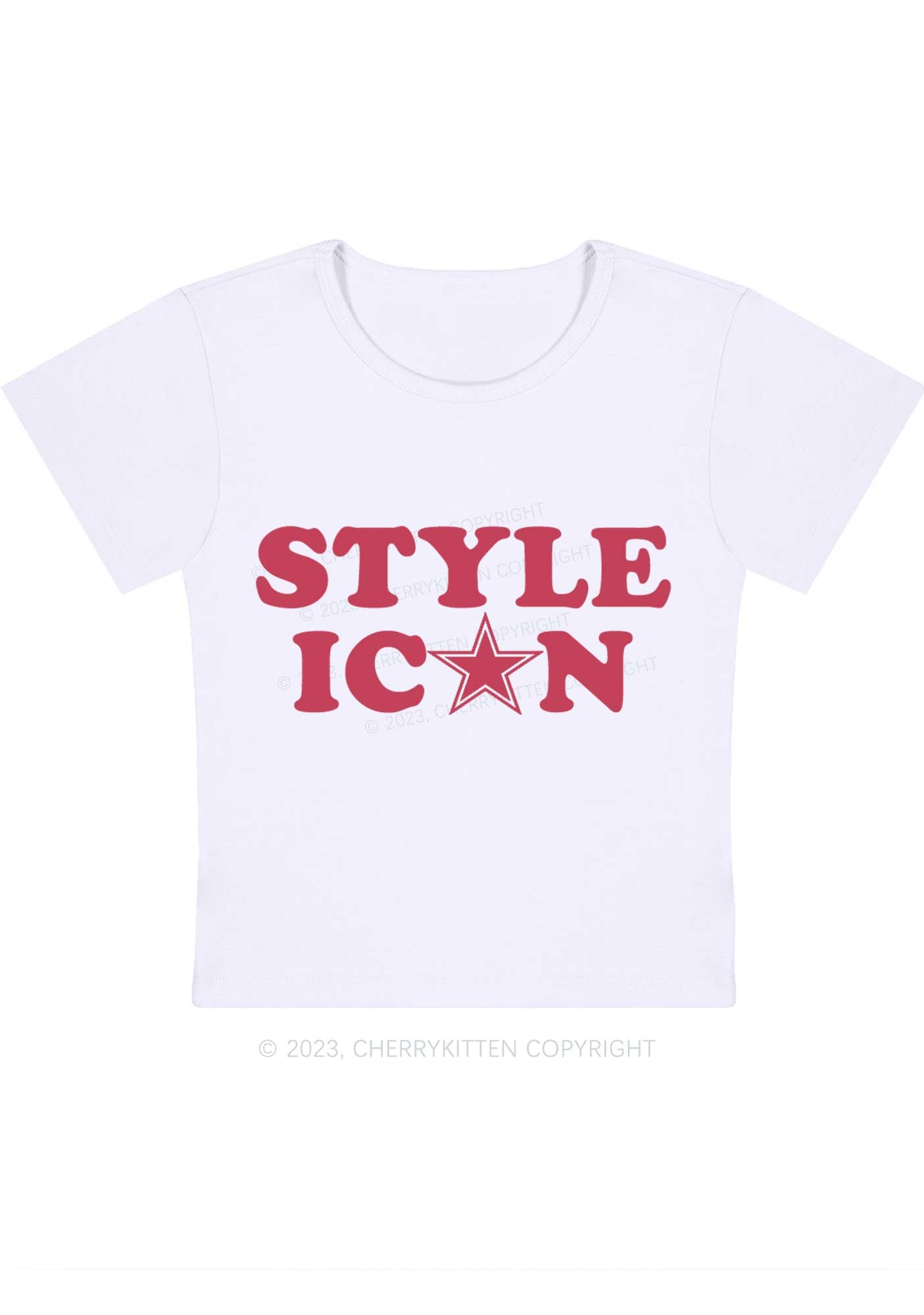 Curvy Style Icon Baby Tee Cherrykitten
