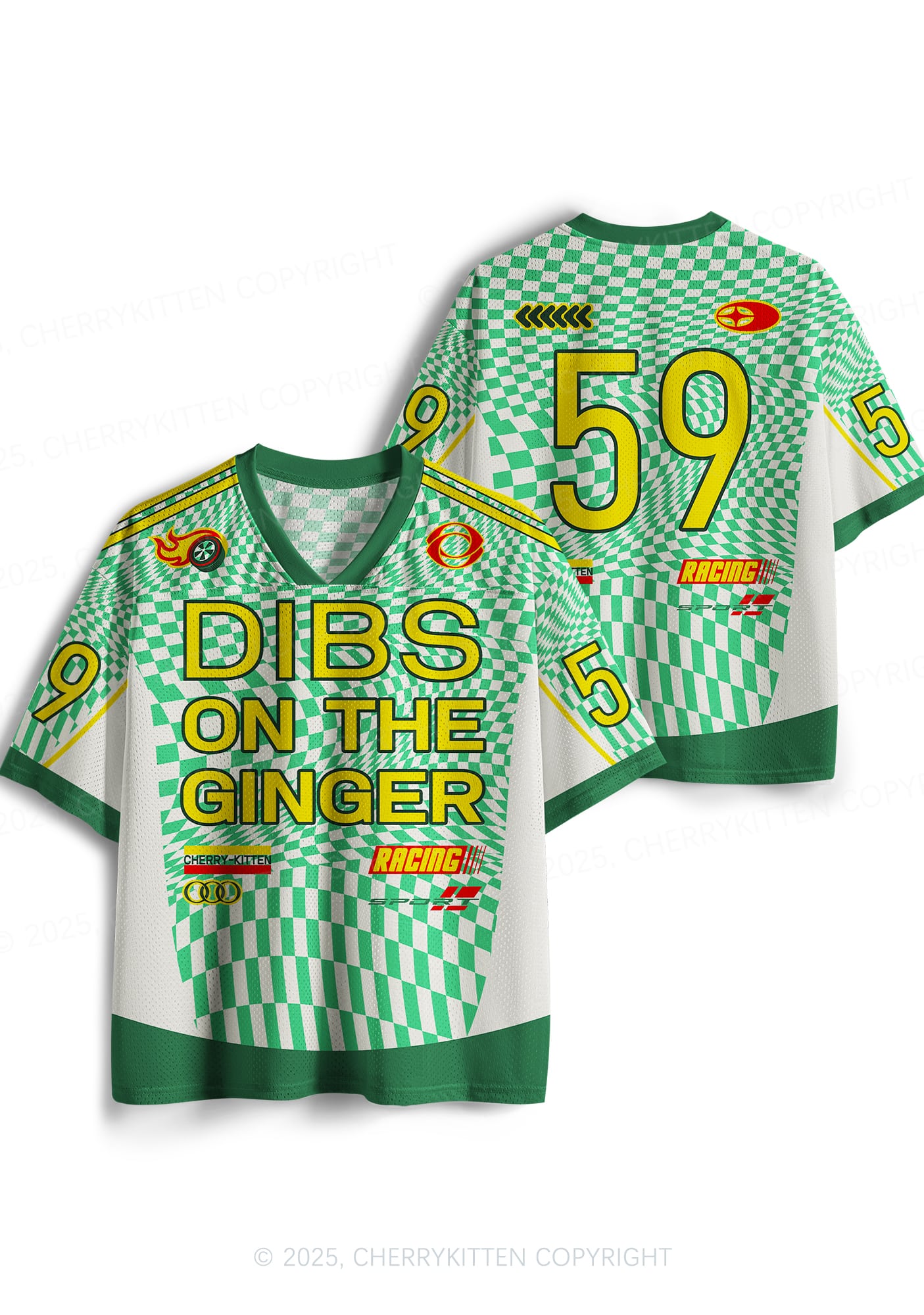 Custom Dibs On The Ginger St Patricks Y2K Sport Jersey Shirts Cherrykitten